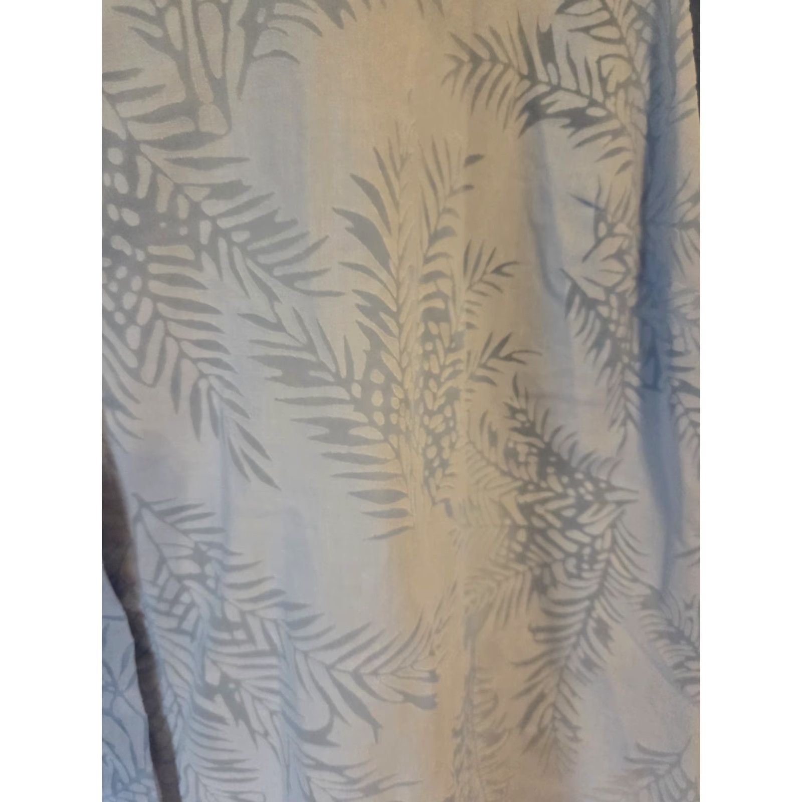 Vintage Jaclyn Smith Light Blue Botanical Long Sleeve Top Shirt 3X Plus Size XXL / US 16-18 / IT 52-54 - 4 Thumbnail