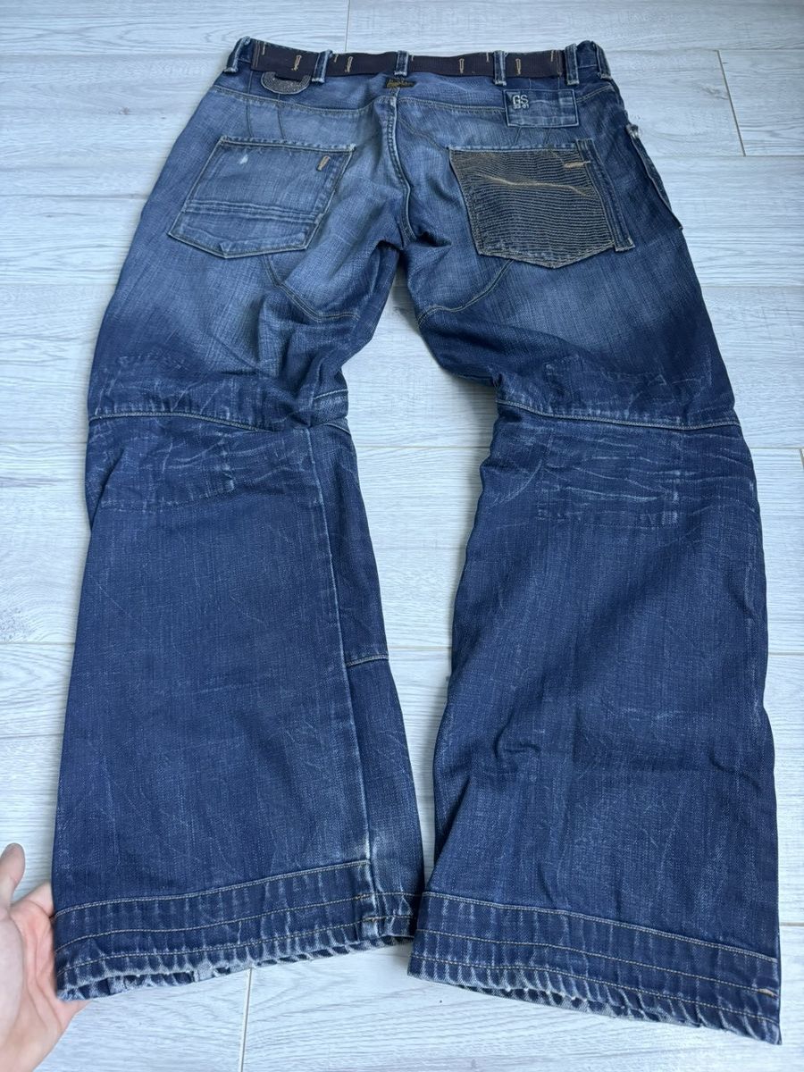 G-Star × Vintage Vintage G Star Raw hype double knee jeans denim pants Size US 34 / EU 50 - 7 Thumbnail