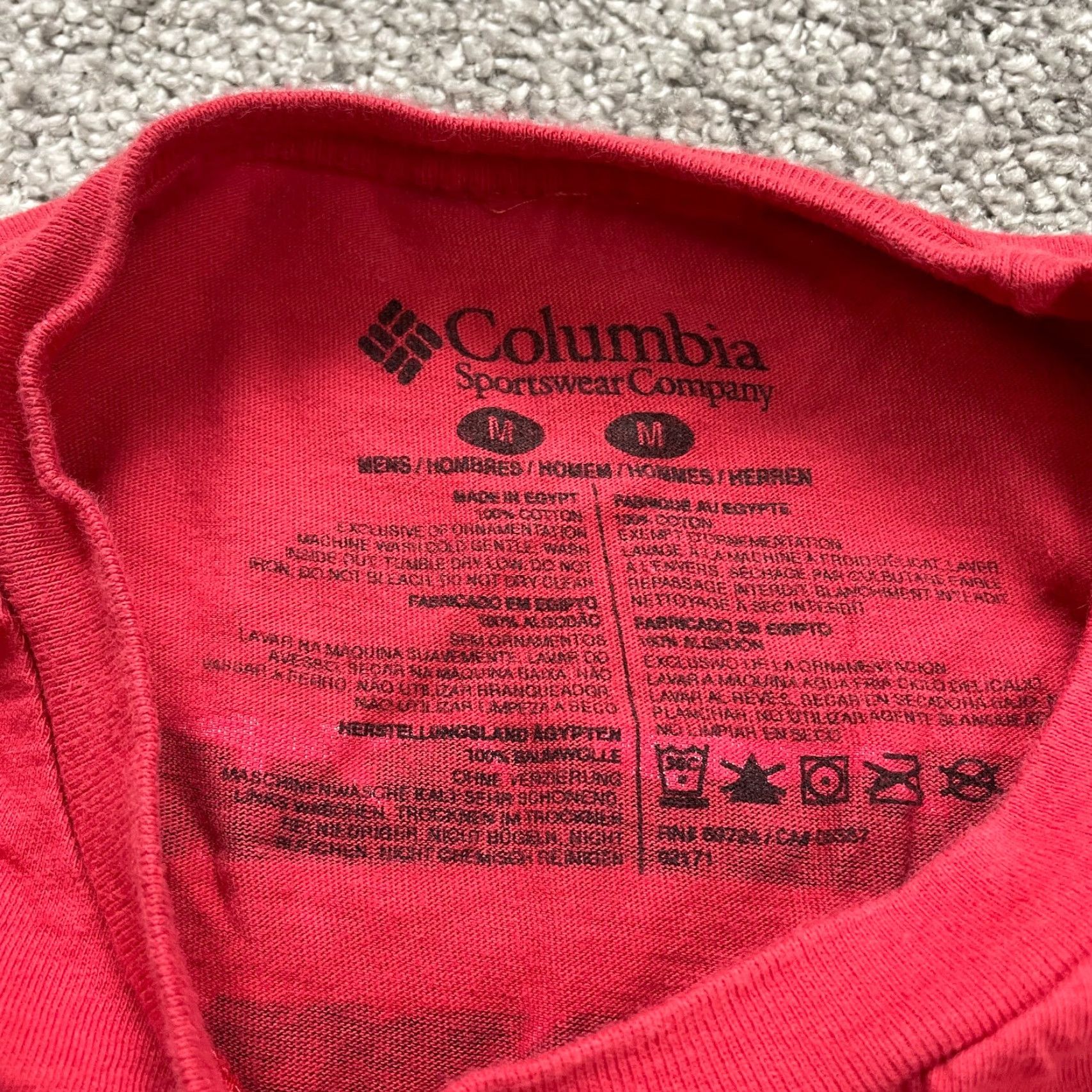 Vintage Columbia PFG T-Shirt Mens M Red Short Sleeve Crew Neck Casual Tee Size US M / EU 48-50 / 2 - 6 Thumbnail
