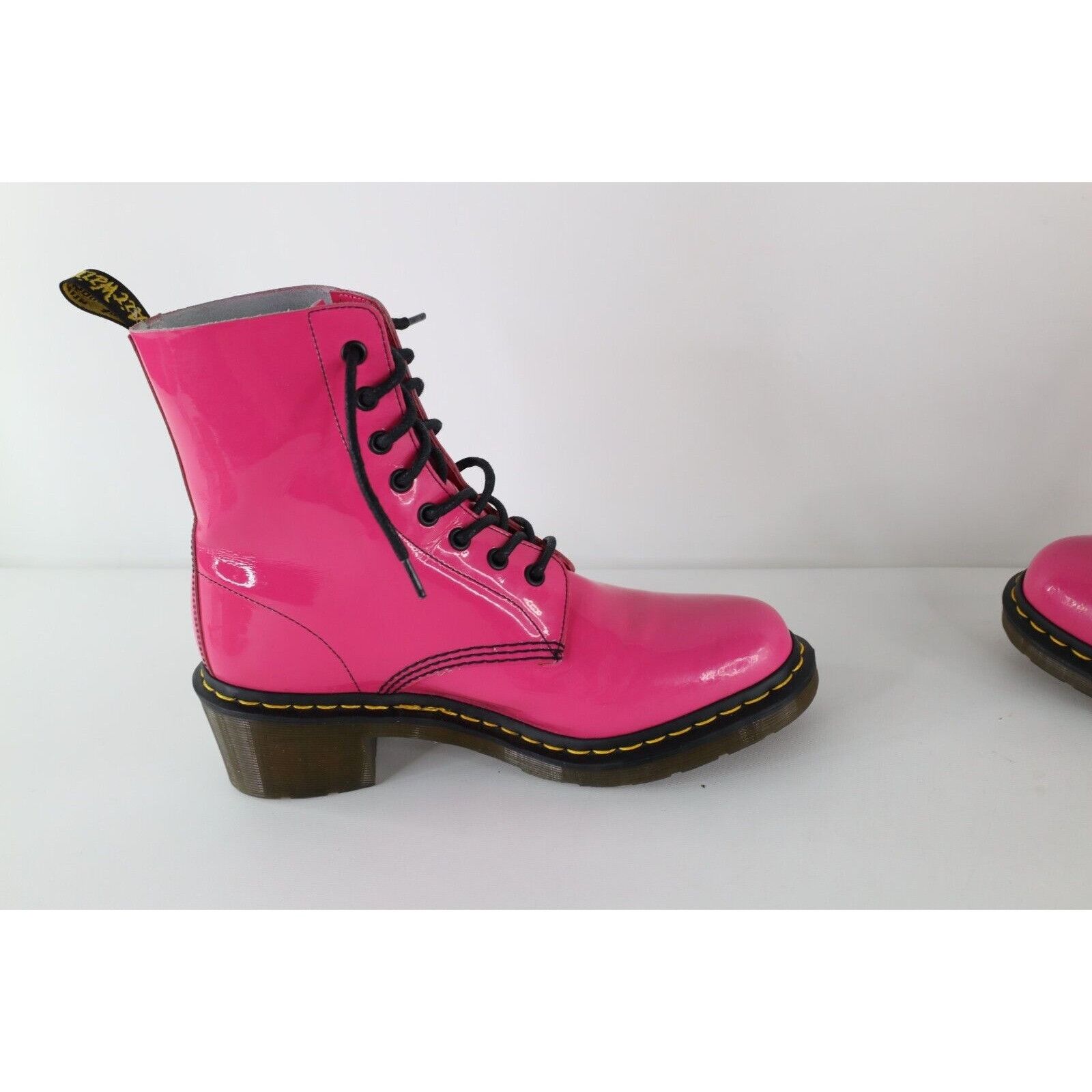 Dr. Martens × Vintage NOS Vintage Dr Martens Clemency Patent Leather Heeled Boots Size US 10 / IT 40 - 7 Thumbnail