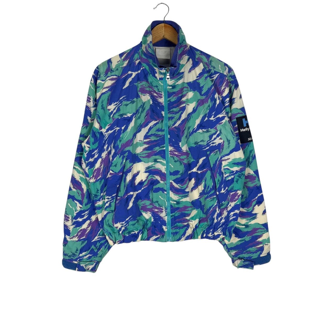 Helly Hansen 🌟VINTAGE 90s HELLY HANSEN WINDBREAKER CAMO JACKET Size US M / EU 48-50 / 2 - 2 Thumbnail