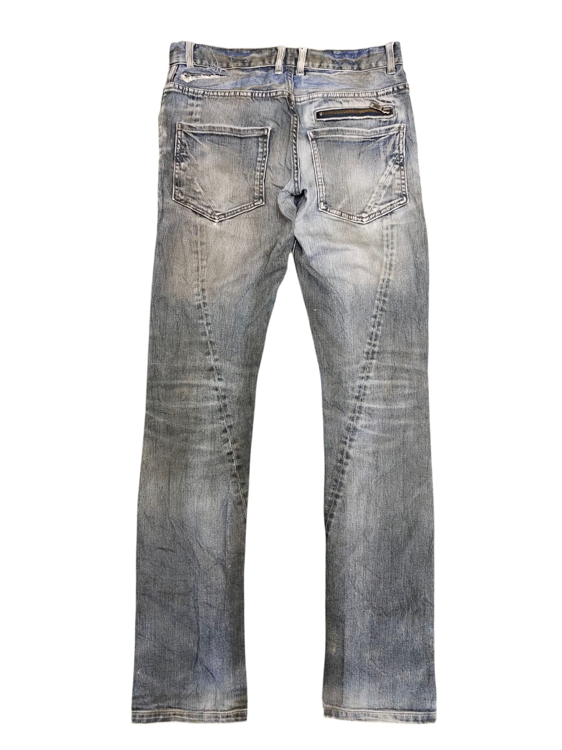 Schlussel Japanese Brand Schlussel Clawmark Distress Faded Jeans Size US 28 / EU 44 - 8 Thumbnail