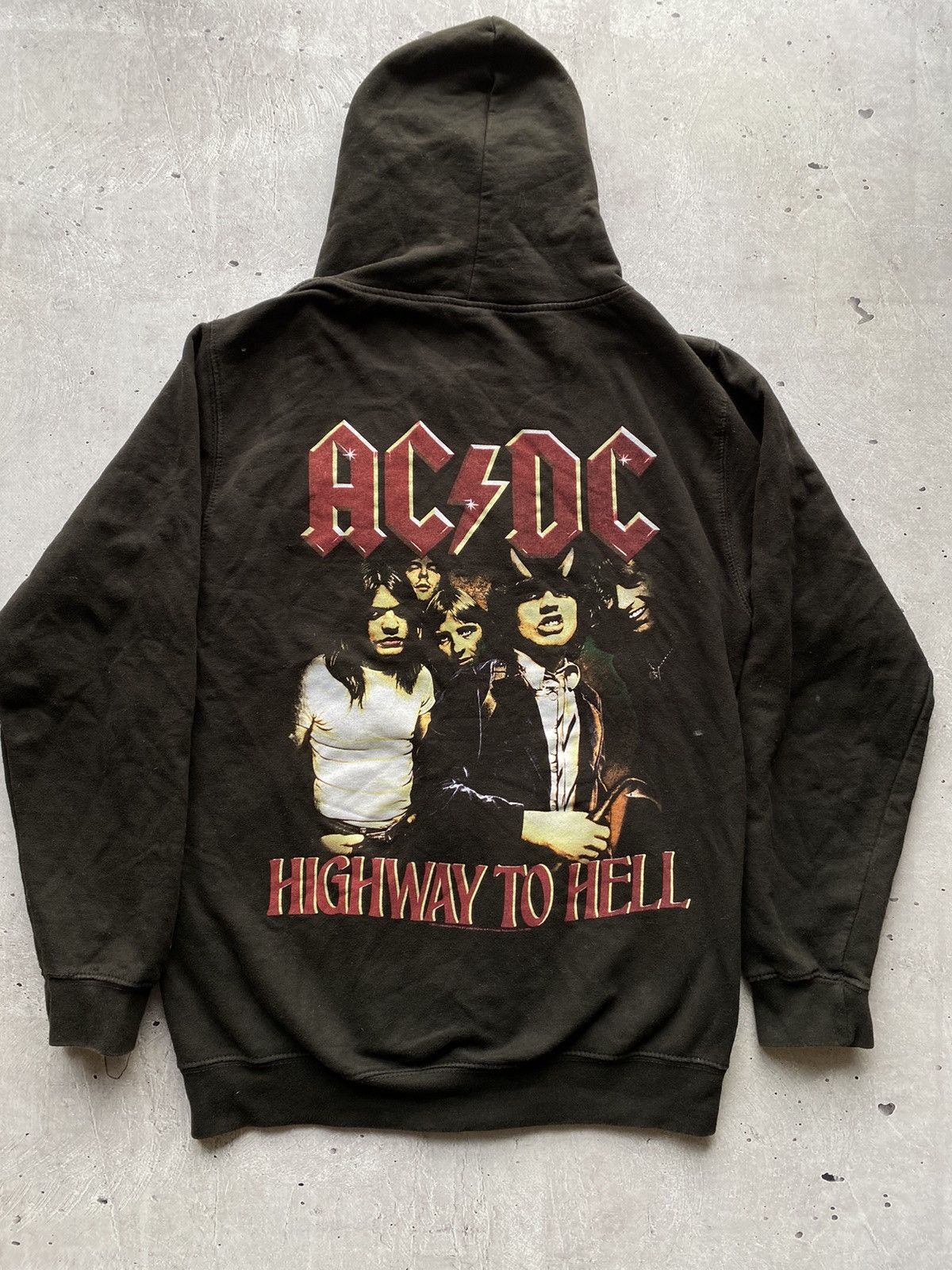 AC/DC Vintage 90s AC/DC Highway to Hell Big Logo Tour Hoodie Y2K Size US M / EU 48-50 / 2 - 2 Thumbnail