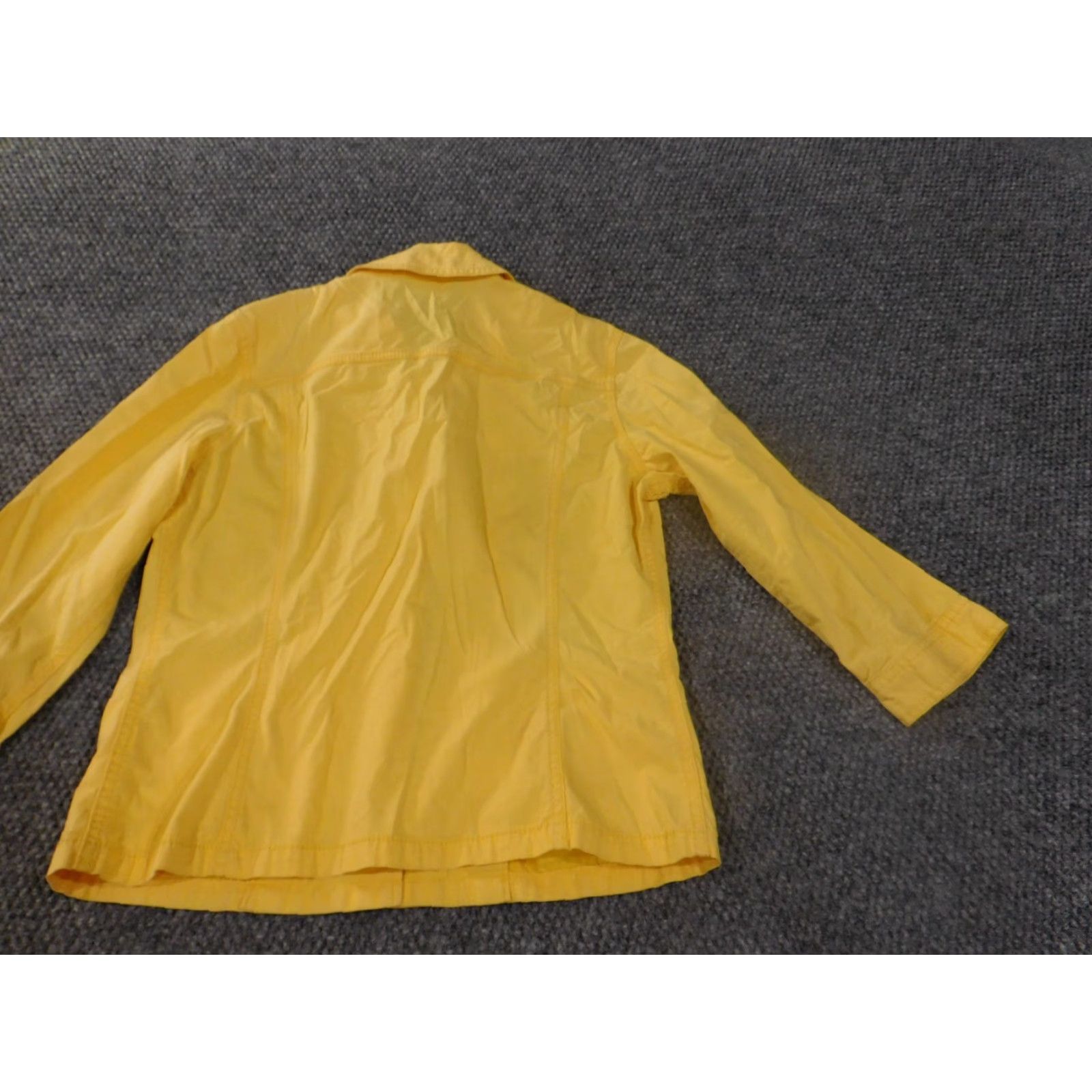 Vintage Chicos Jacket Yellow Womens 0 Basic Lightweight Cotton Knit Button Zip Casual Collar Fall Regular Womens Size XS / US 0-2 / IT 36-38 - 7 Thumbnail