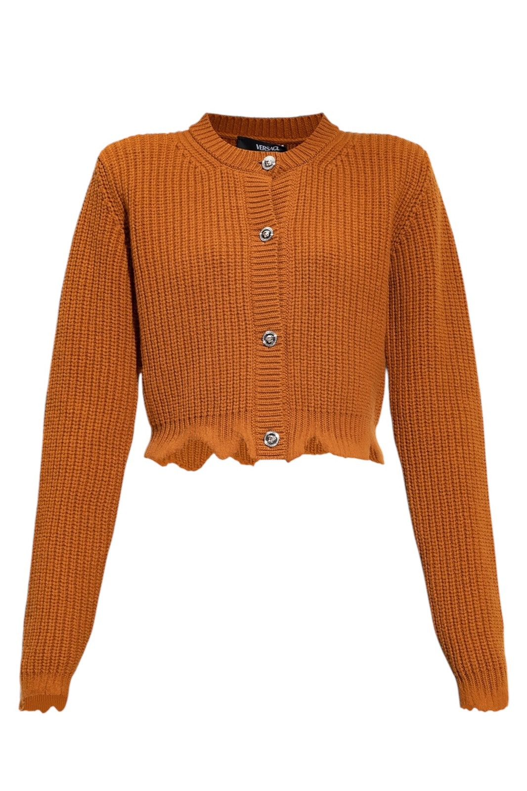 Versace Versace Wool Cardigan Medusa Buttons Camel Size XS / US 0-2 / IT 36-38 - 1 Thumbnail