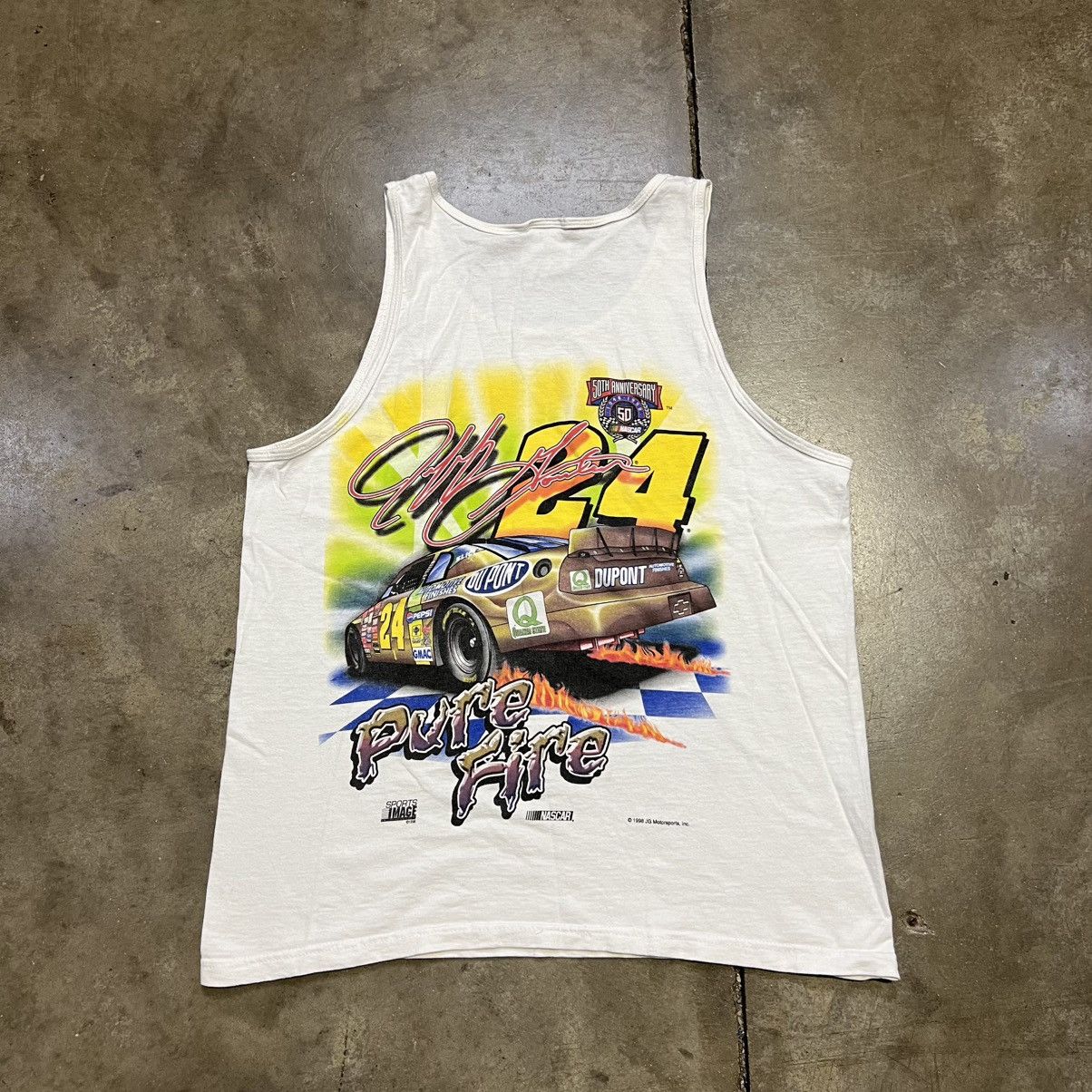 NASCAR Vintage 90s Jeff Gordon NASCAR Tank Top Chromalusion Racing Size US L / EU 52-54 / 3 - 5 Thumbnail