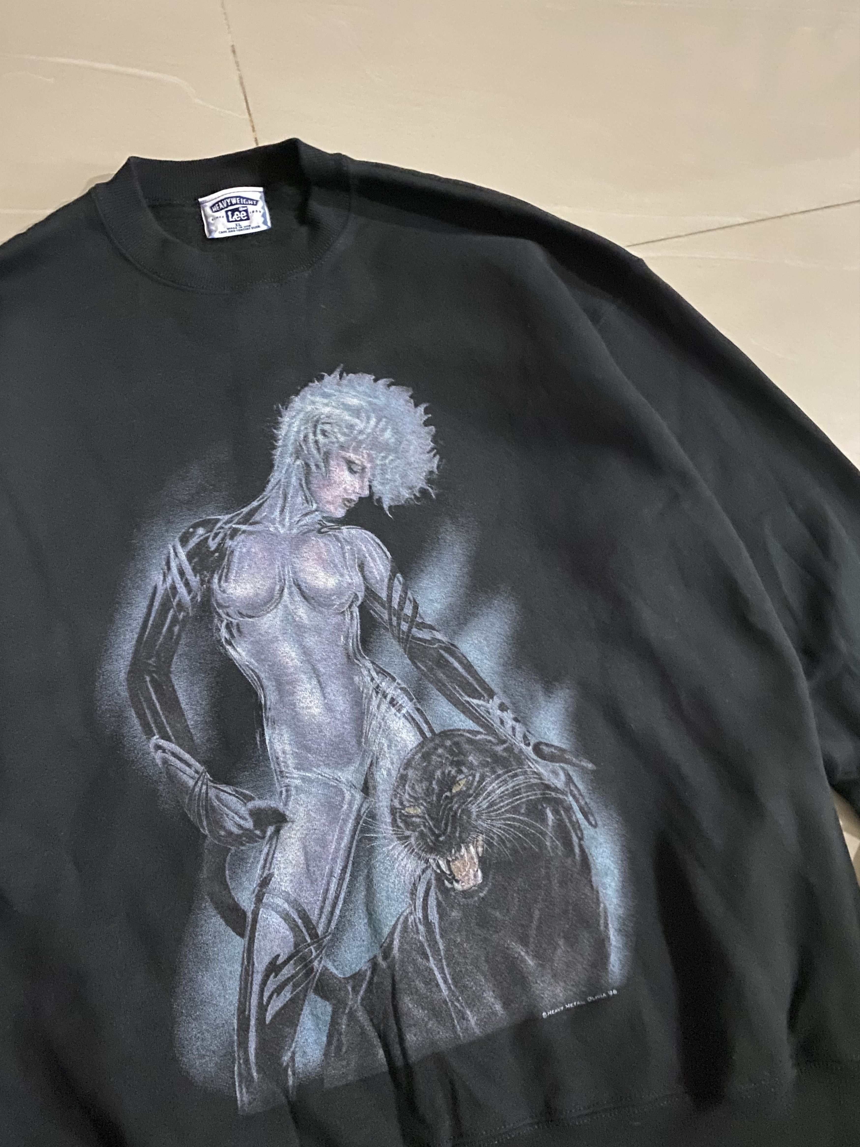 Band Tees Vintage90s Heavy Metal Oliva96 Sweatshirt Size US XL / EU 56 / 4 - 2 Thumbnail