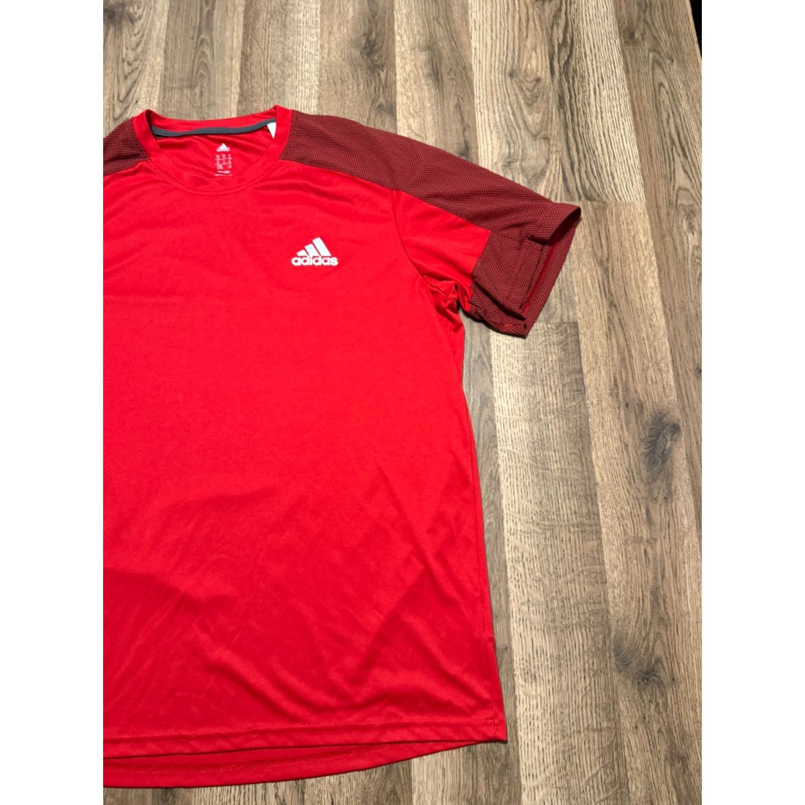 Adidas Adidas Shirt Men's XL Black Red Crewneck Logo Print Athletic Wear T-Shirt Size US XL / EU 56 / 4 - 4 Thumbnail