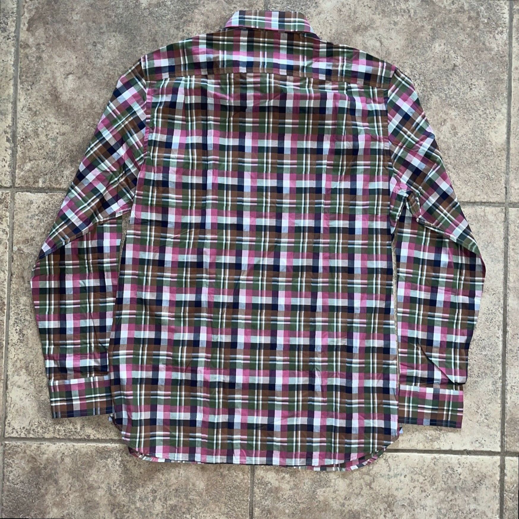 Vintage Hickey Freeman Plaid Button-Up Shirt Mens M Red Long Sleeve Size US M / EU 48-50 / 2 - 4 Thumbnail
