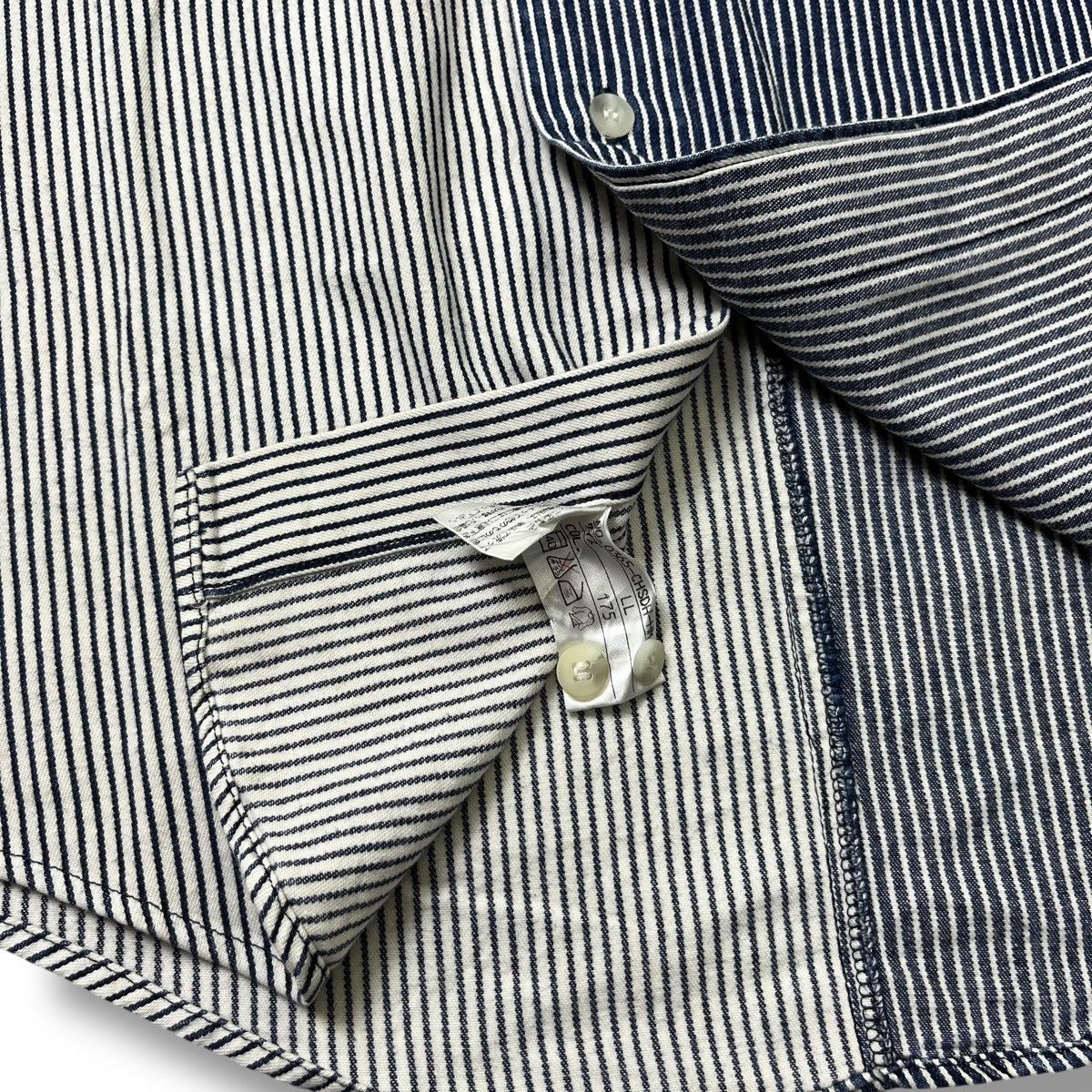 Kapital LAST DROP‼️90s Dennis Conner Split Stripe Button-Up /Needles Size US L / EU 52-54 / 3 - 7 Thumbnail