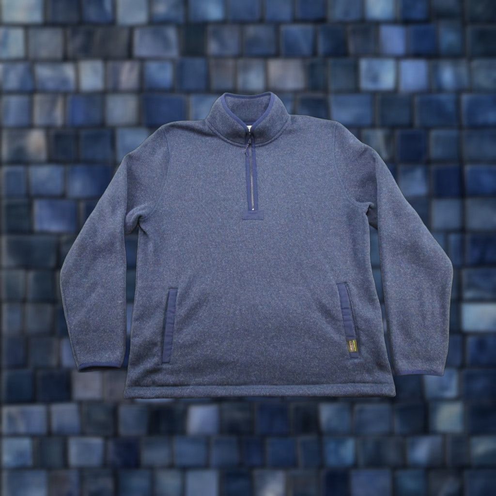 Vintage L.L. Bean Sweater Fleece Pullover Mens Size L Blue Half Zip Pockets Casual Outdoor Size US L / EU 52-54 / 3 - 1 Thumbnail