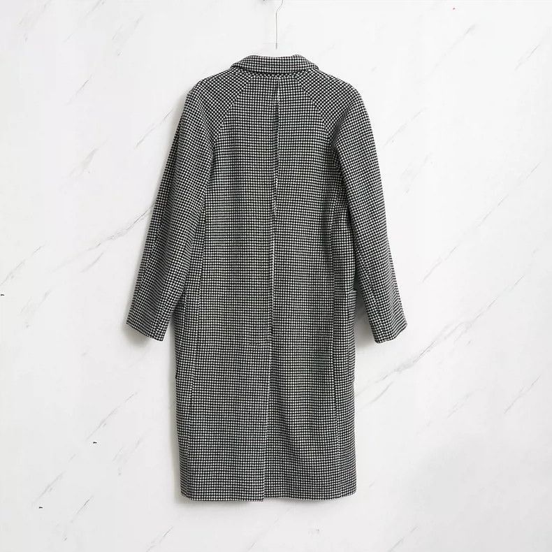 Rick Owens men's houndstooth wool blend coat Size US M / EU 48-50 / 2 - 1 Thumbnail
