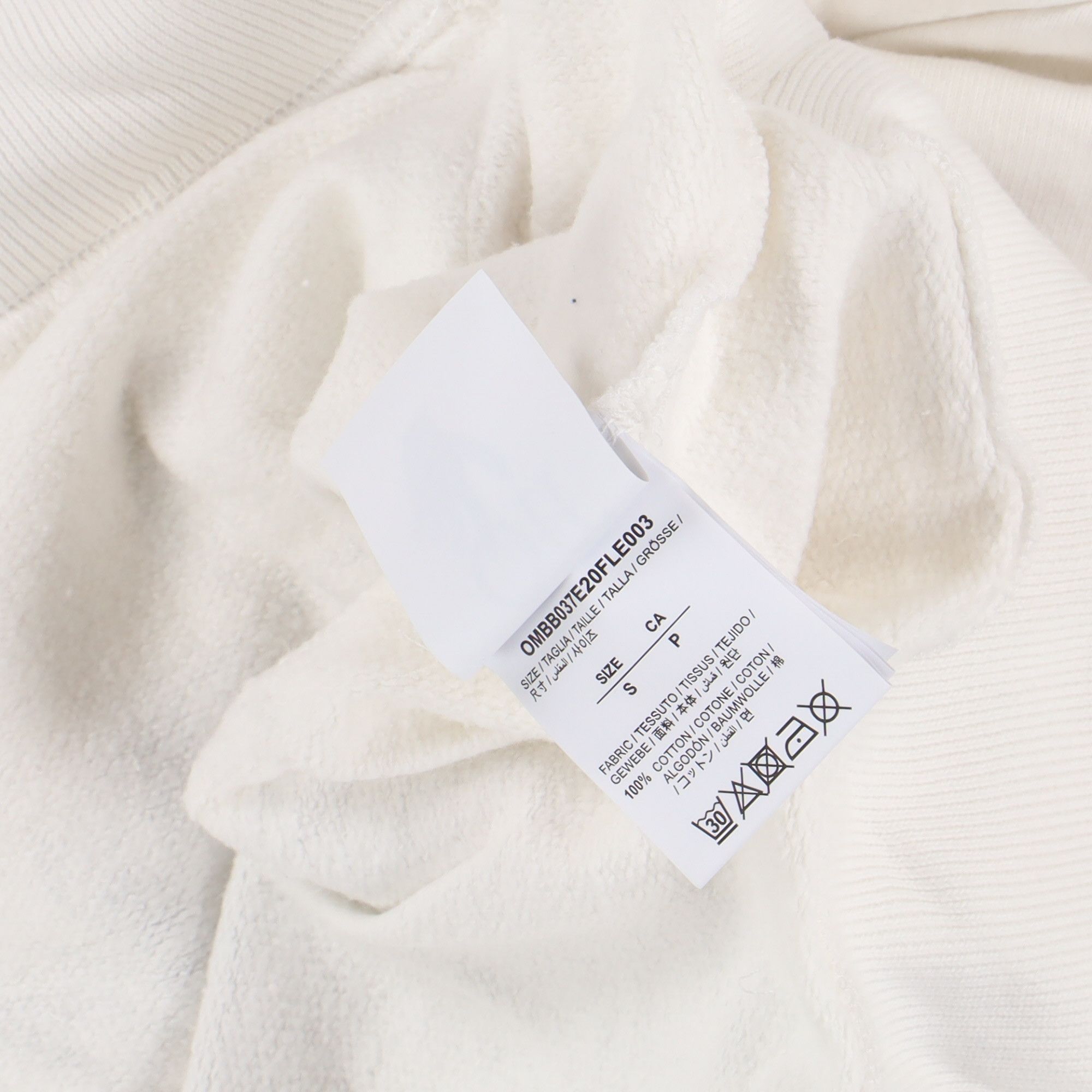 Off-White White Caravaggio Arrows Oversized Hoodie Size US S / EU 44-46 / 1 - 7 Thumbnail
