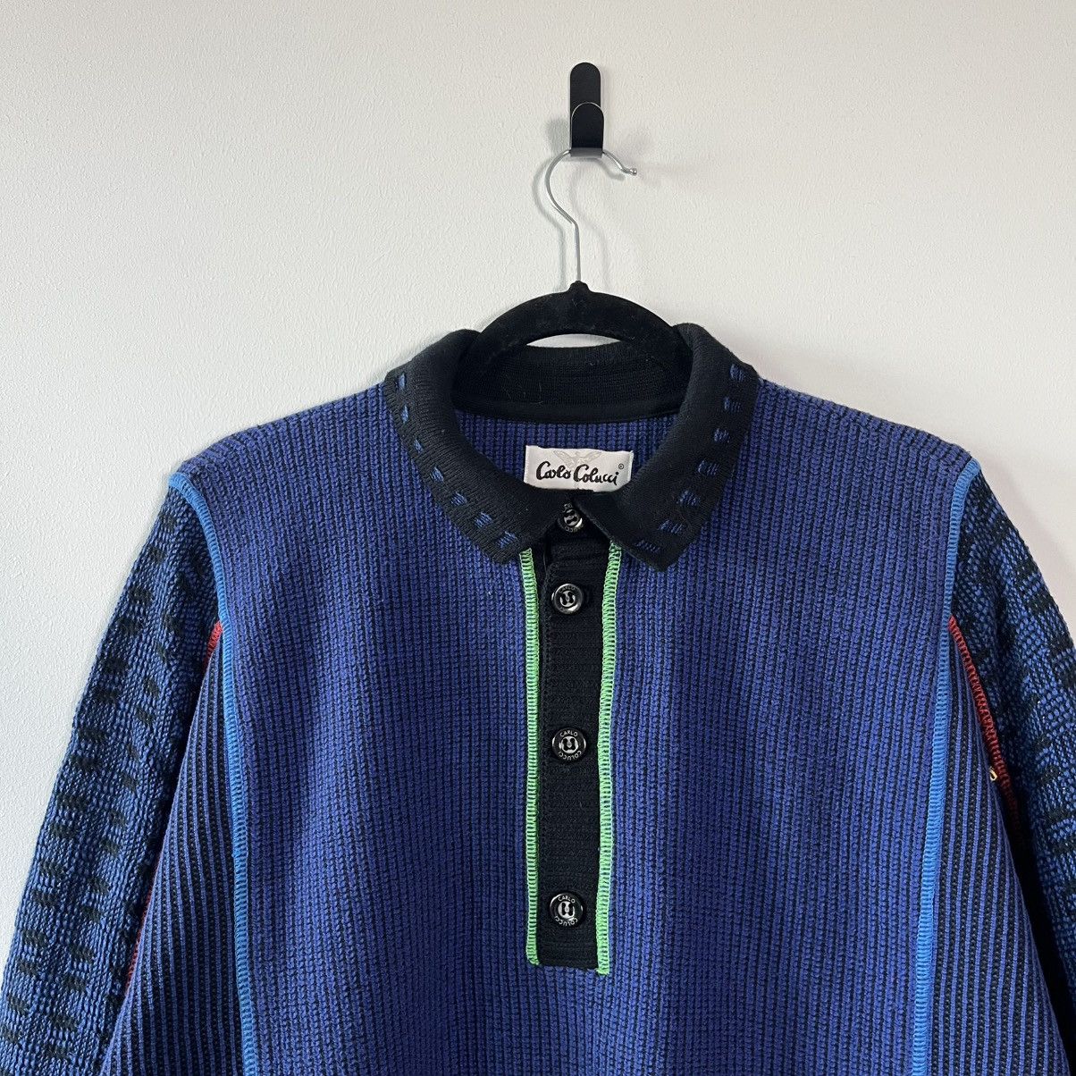 Carlo Colucci Carlo Colucci Vintage Knit Sweater Luxury Streetwear Oversiz Size US XL / EU 56 / 4 - 6 Thumbnail