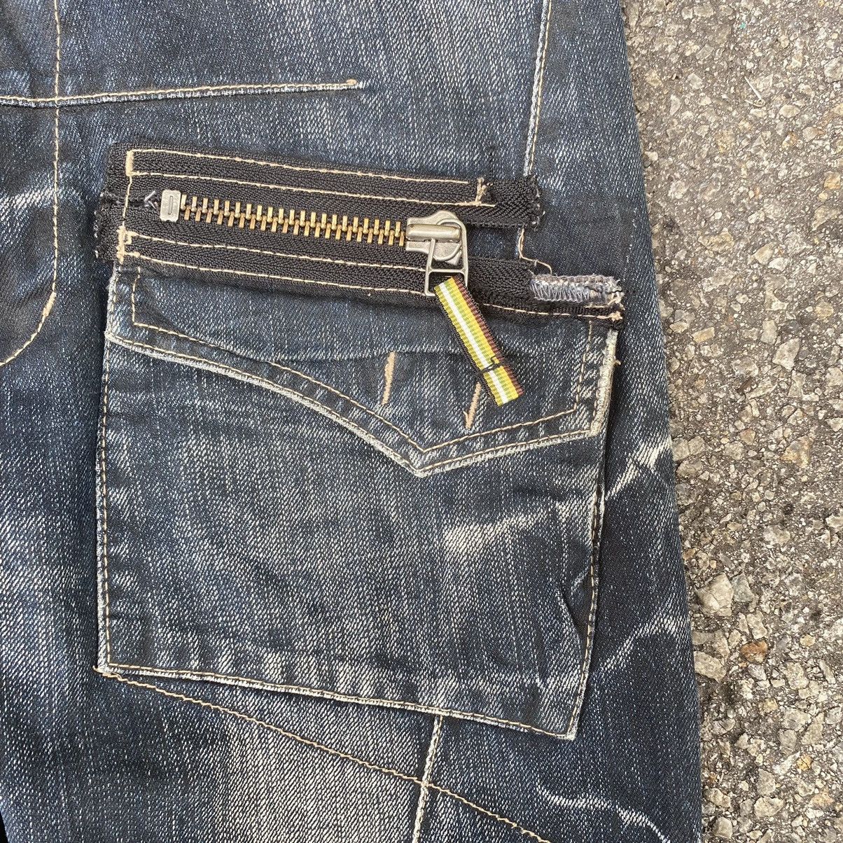 If Six Was Nine PPFM Bush Pant Jeans Hybrid Bondage Punk Style Denim Grunge Size US 31 - 7 Thumbnail