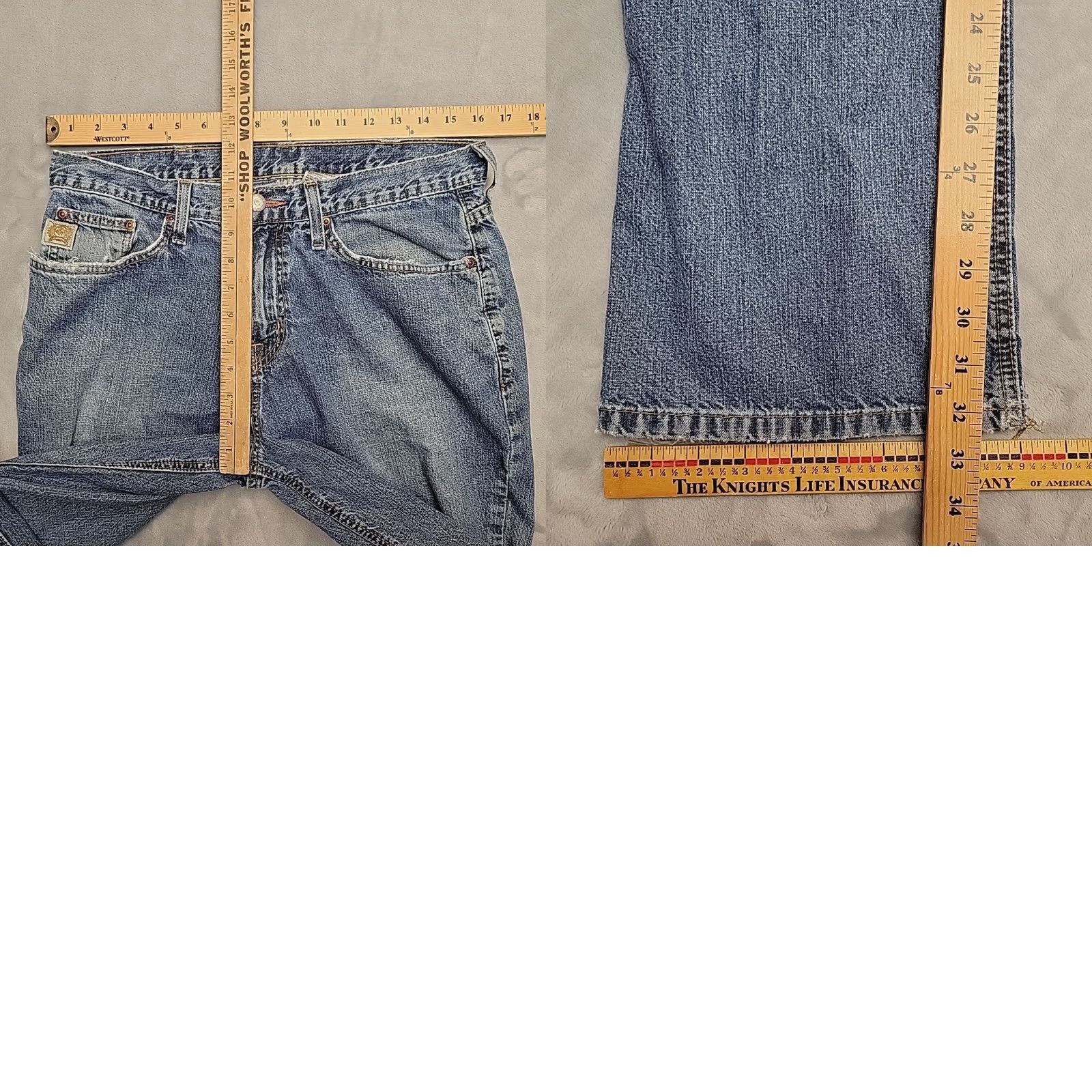 Denime Cinch Jeans Mens 33x34 Blue 100% Cotton Denim Silver Label Western Cowboy Ranch Jeans Mens 33 Blue Cotton Denim Western Cowboy Ranch Size US 33 - 9 Thumbnail