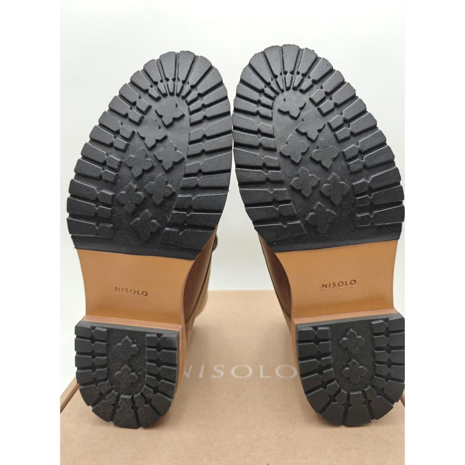 Nisolo Nisolo Boots Mens Size 8 Brown Leather Martin All-Weather Ankle Combat Lug Sole Shoes Size US 8 / EU 41 - 5 Thumbnail