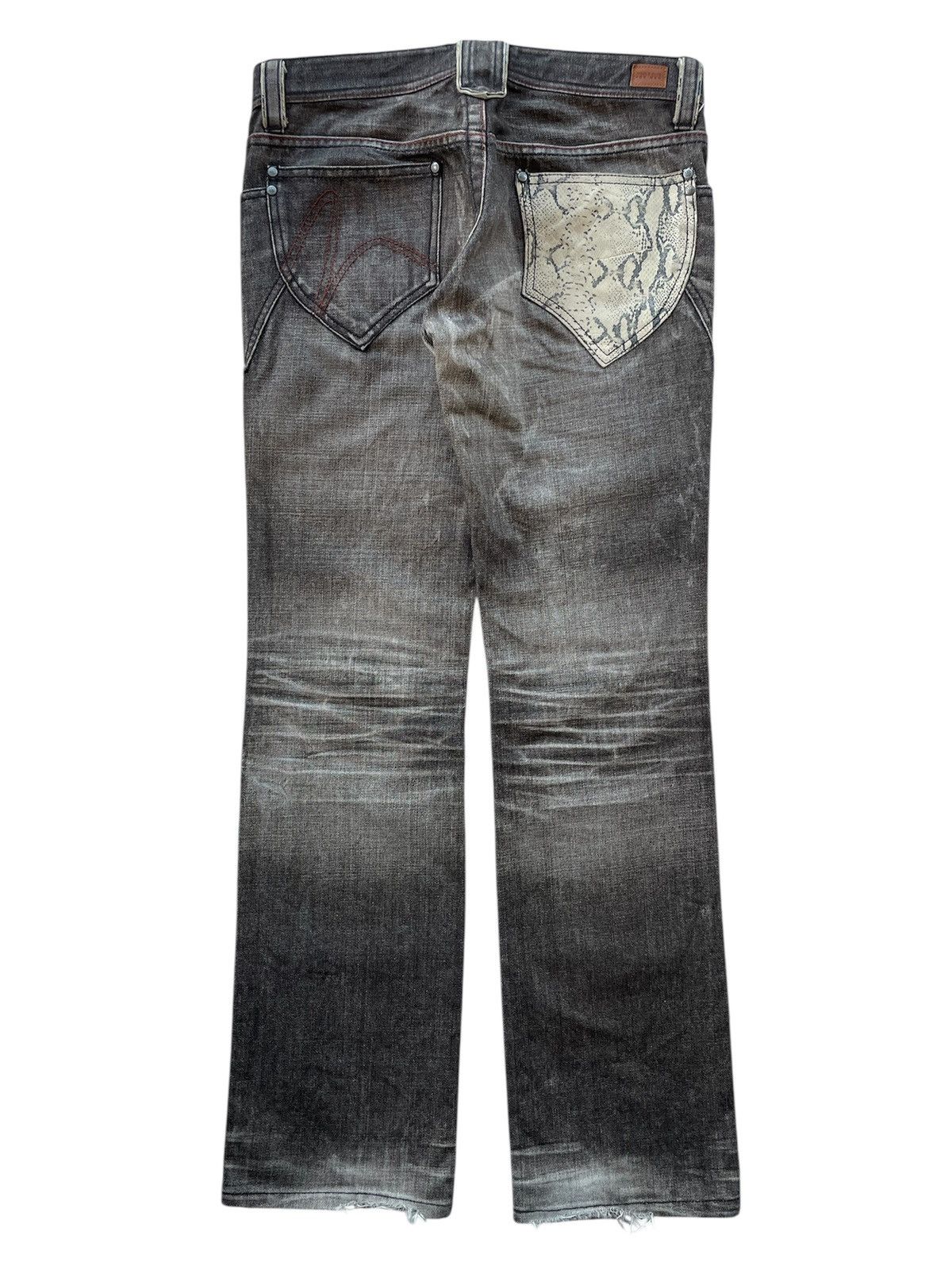 2000s NCFM Snake Pocket Flare Jeans
