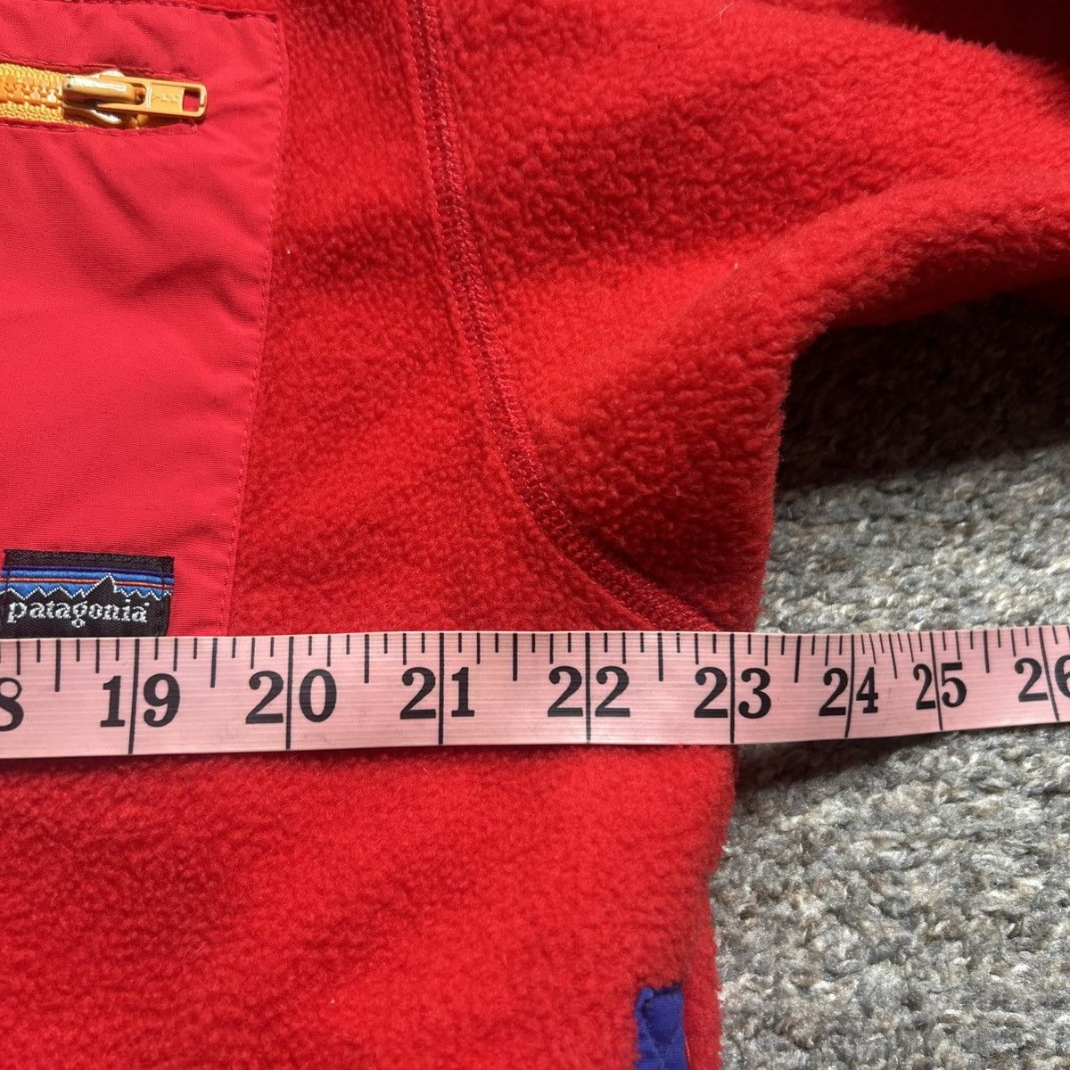 Patagonia × Vintage Vintage 80s Patagonia synchilla quarter zip red sweater Size US M / EU 48-50 / 2 - 8 Thumbnail