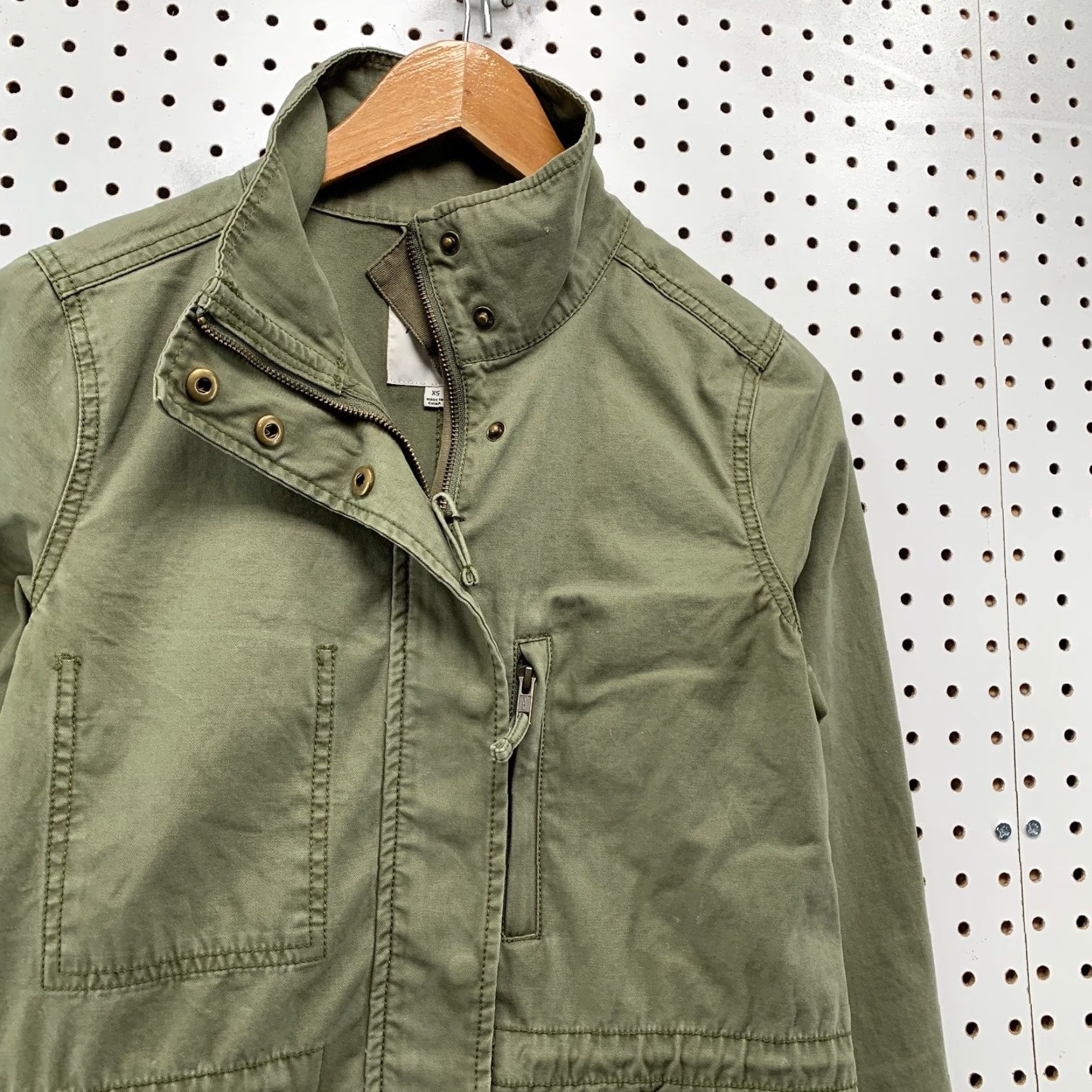 Madewell VINTAGE Madewell Military Field Jacket Womens XS Green Surplus M-65 Lightweight Zip Army Size XS / US 0-2 / IT 36-38 - 7 Thumbnail