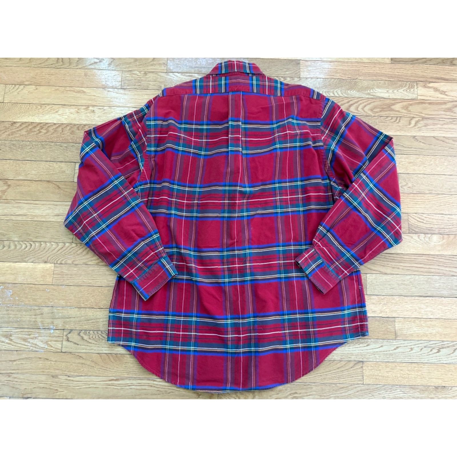 Polo Ralph Lauren VTG Polo Ralph Lauren Oxford Shirt Mens XXL Plaid Button Up 90s California Preppy Grunge USA Size US XXL / EU 58 / 5 - 2 Thumbnail