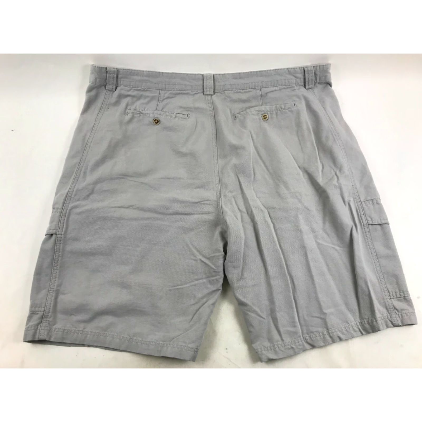 Vintage JACHS Cargo Shorts Men's 42 Solid Gray Multi Pocket Flaps Outdoor wear Shirt/Shorts? Size US 42 / EU 58 - 2 Thumbnail