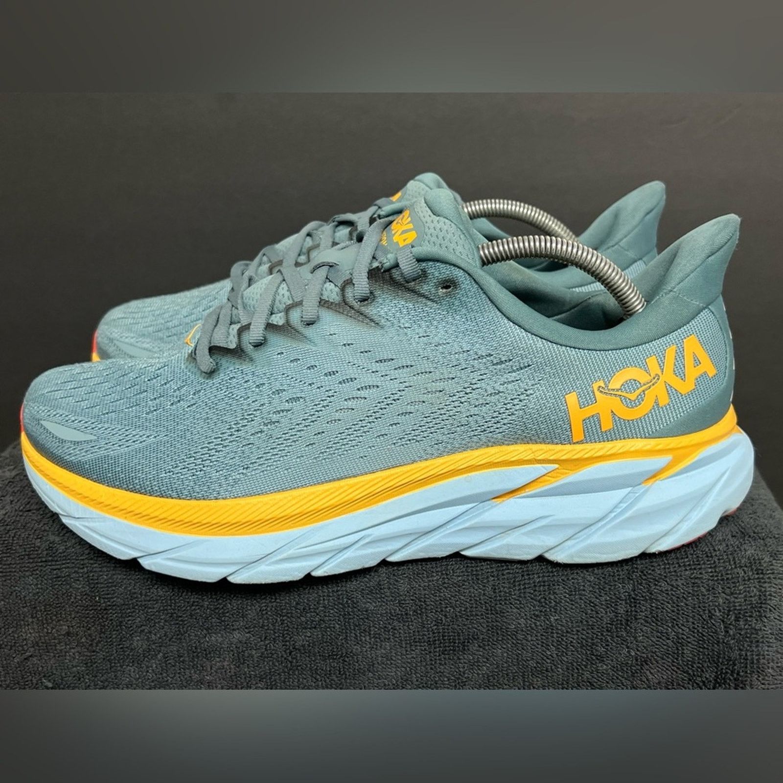 Hoka Clifton 8 Shoes 11 2E Wide Goblin Blue Mountain Running