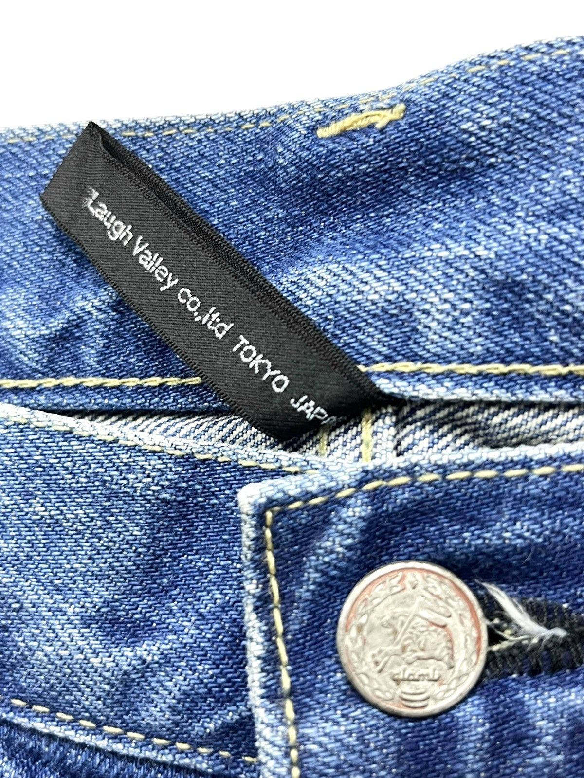 Japanese Brand Grunge Boro Patchwork Distressed Hybrid Denim Jogger RARE Size US 32 / EU 48 - 9 Thumbnail