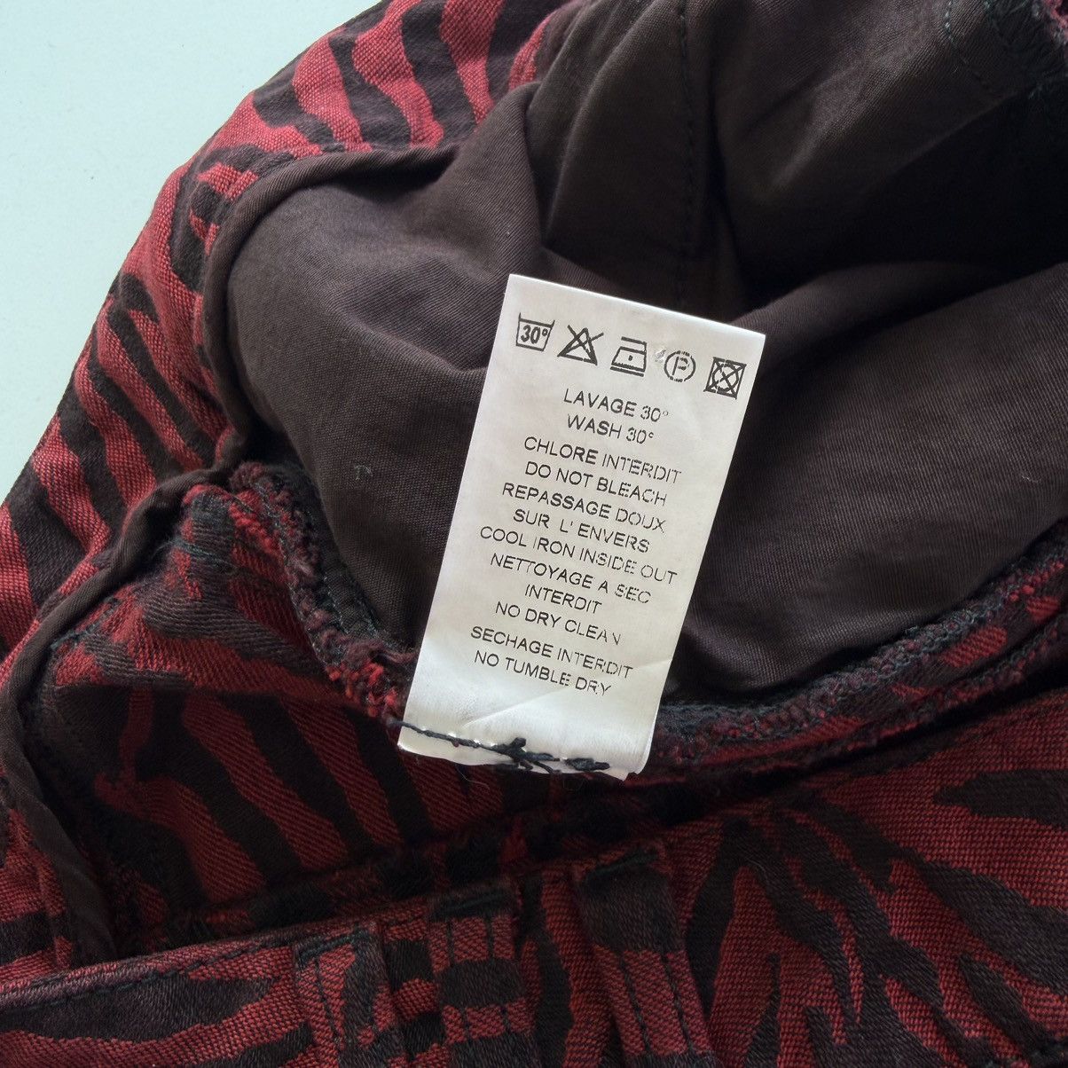 Balmain Balmain Decarnin Era Zebra Biker Jeans Red Size 40 Size 30" / US 8 / IT 44 - 16 Thumbnail