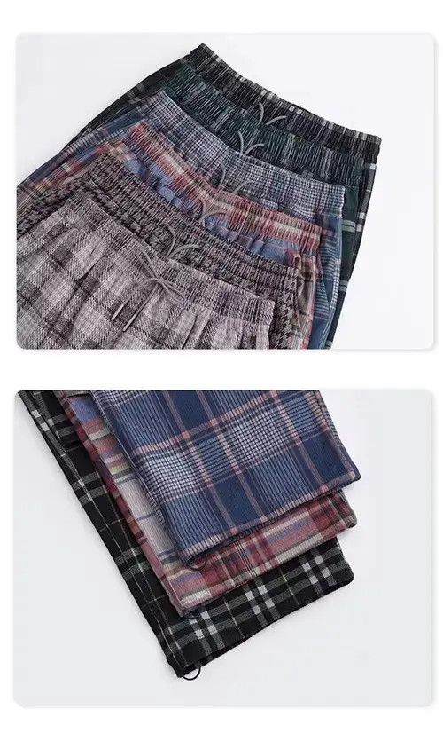 Jean 20AW Indigo Union Japan Blue Oversized Checked Pants Size US 34 / EU 50 - 4 Thumbnail