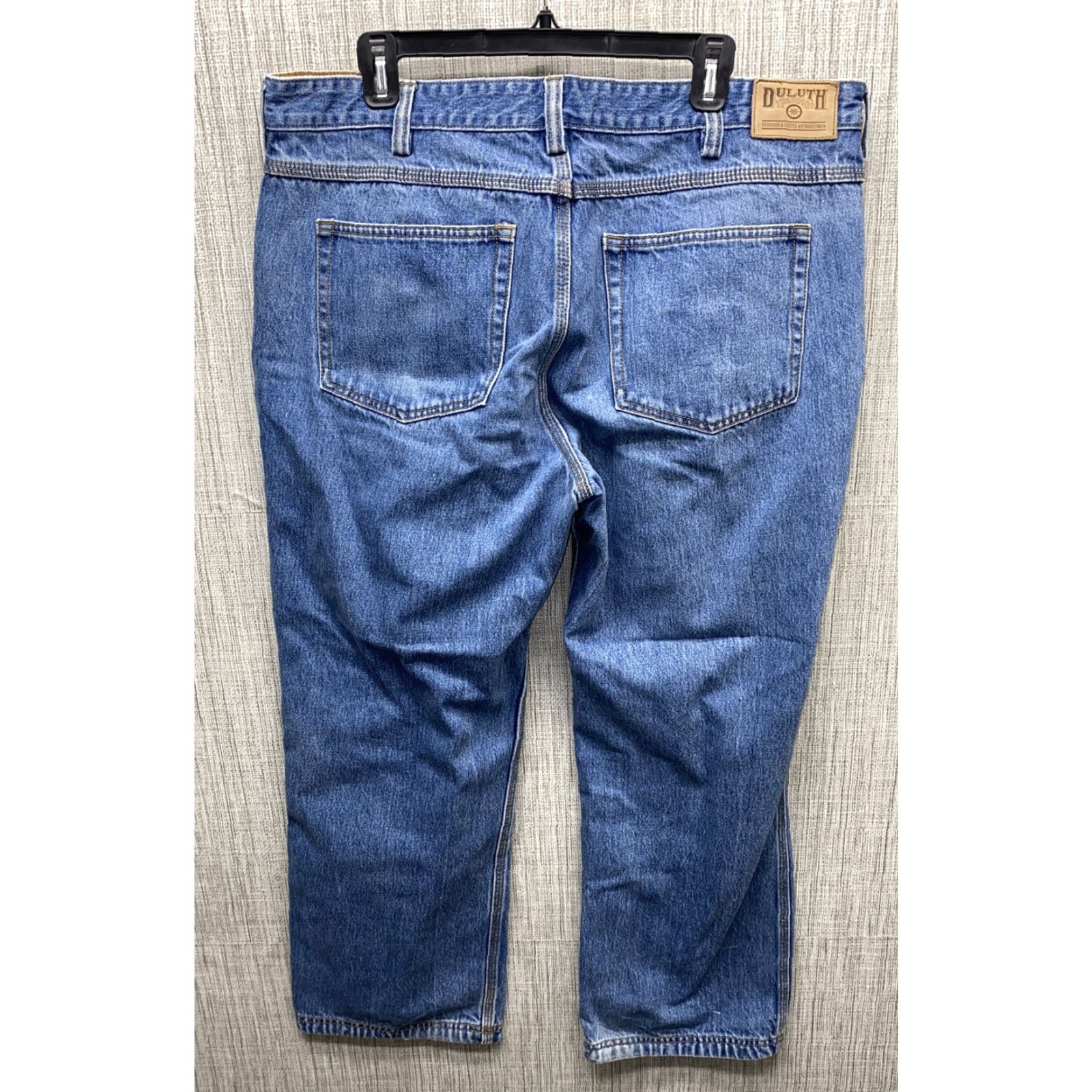 CO Duluth Jeans Mens Blue Cotton Zip Fly Regular Size 40 X 30 Denim Jeans Mens Size US 40 / EU 56 - 4 Thumbnail