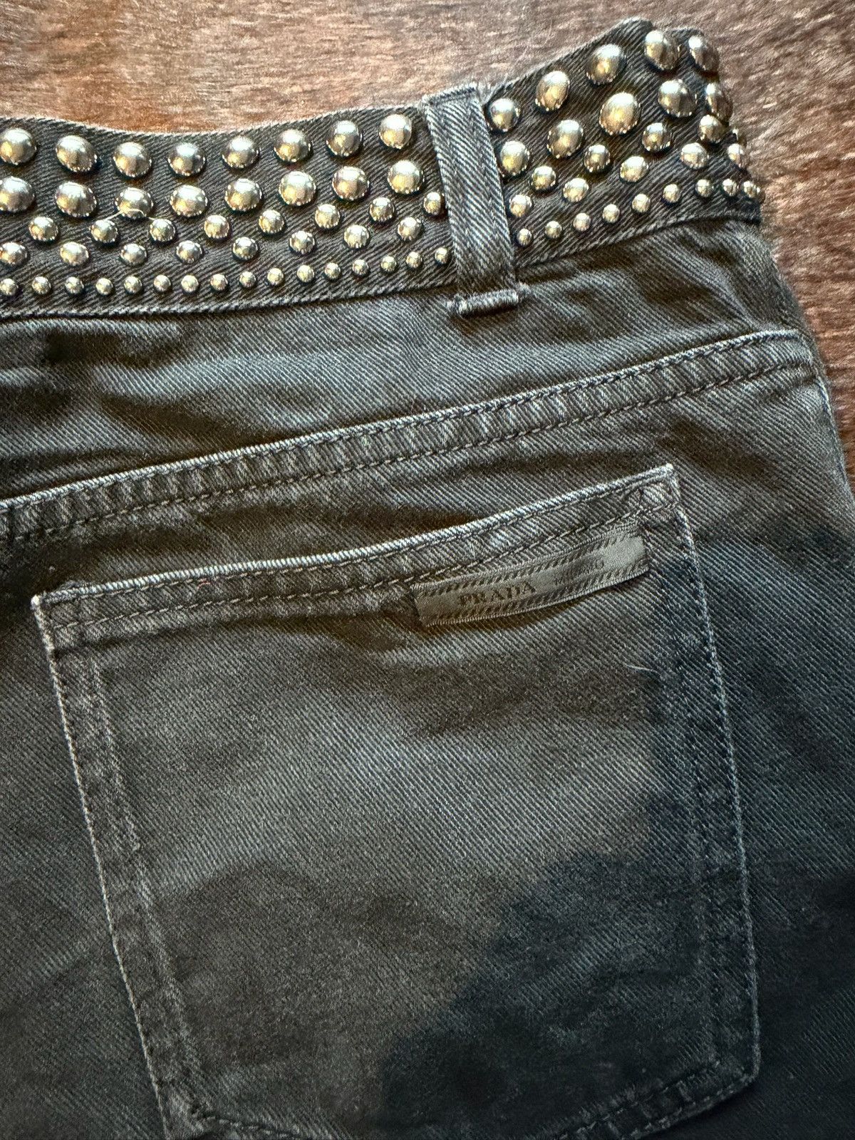 Prada 2012 studded denim jeans Size US 33 - 5 Thumbnail