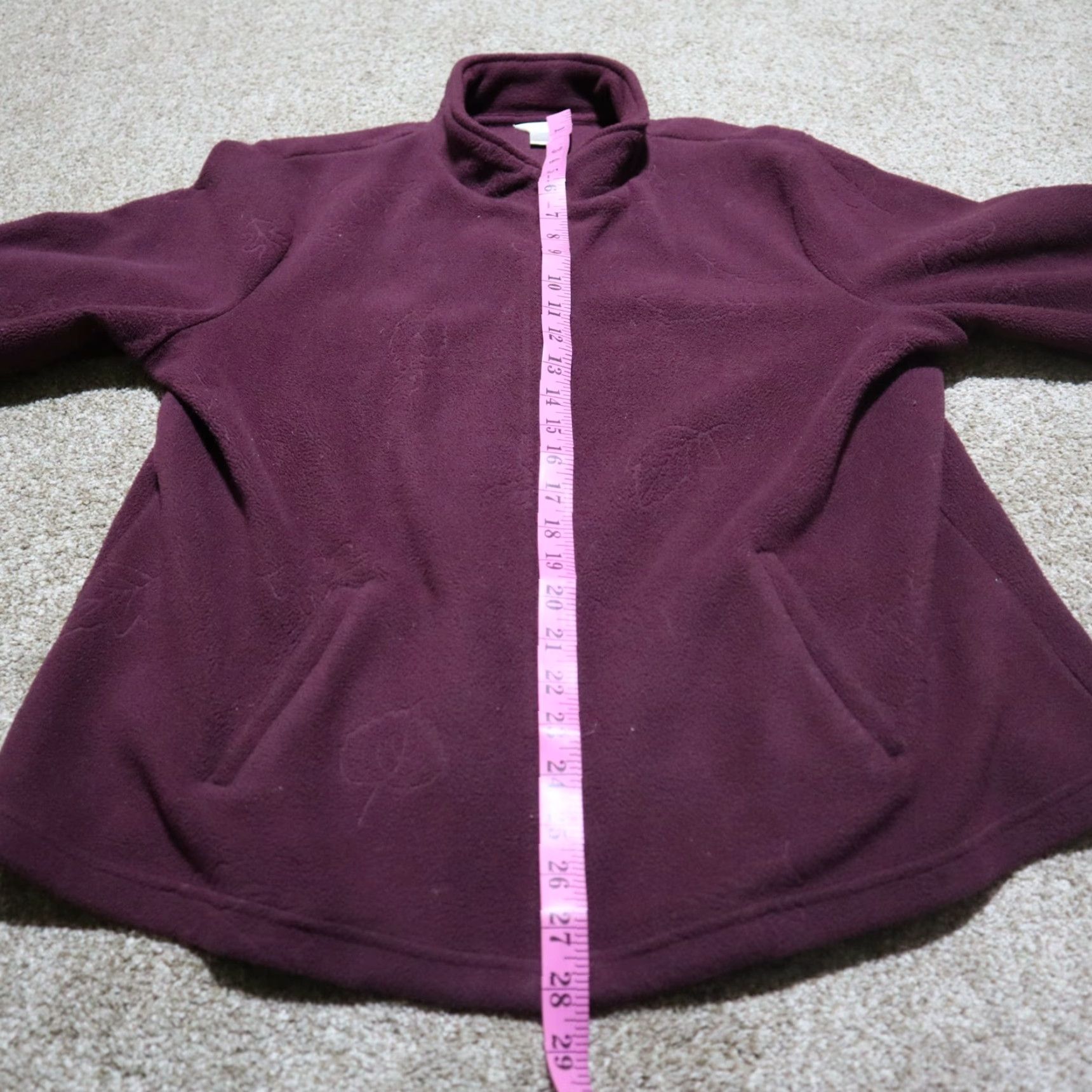 Vintage Christopher & Banks Jacket Women Long Sleeve Purple Velvet Zip Up Size L Fall Size L / US 10 / IT 46 - 7 Thumbnail