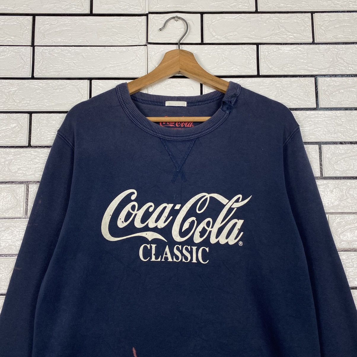 Japanese Brand Vintage Sweatshirt Coca Cola Big Logo Size US L / EU 52-54 / 3 - 4 Thumbnail