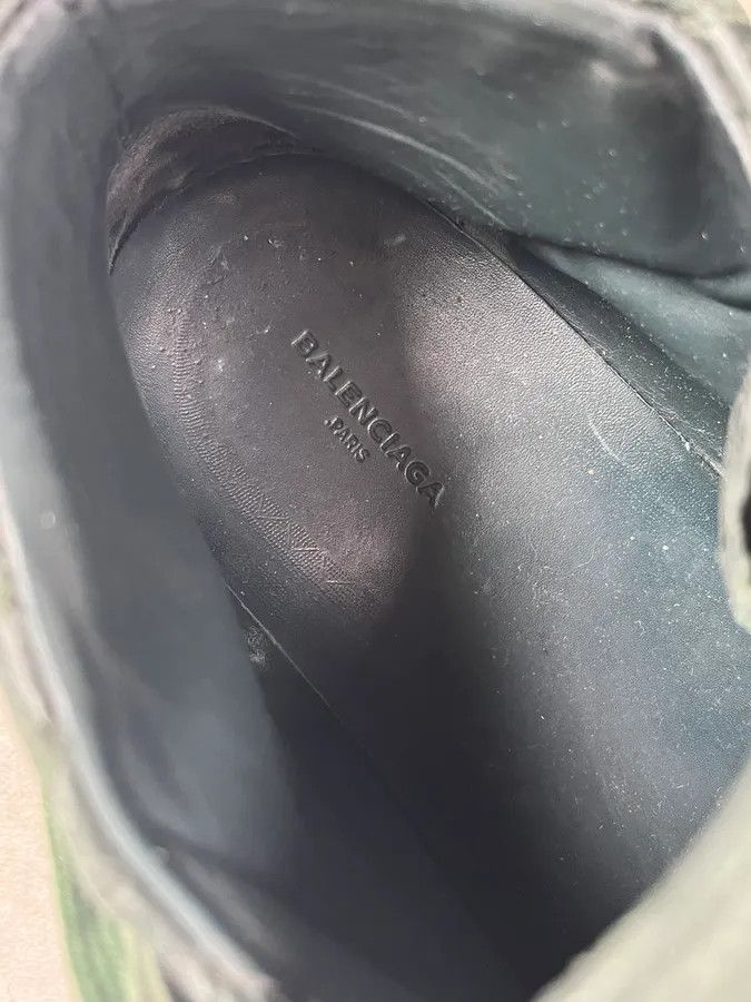 Balenciaga Balenciaga Arena Green High Leather Sneakers Size US 7.5 / EU 40-41 - 10 Thumbnail
