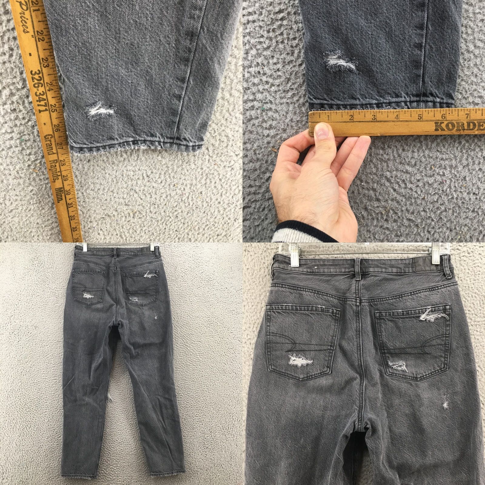 American Eagle Outfitters American Eagle Outfitters Jeans Womens 8 Black Zip Fly Regular 5-Pocket | Inseam 27.5in Size 30" / US 8 / IT 44 - 8 Thumbnail