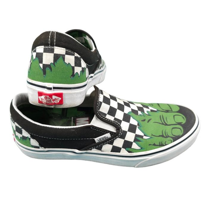 Vans x marvel outlet hulk slip on