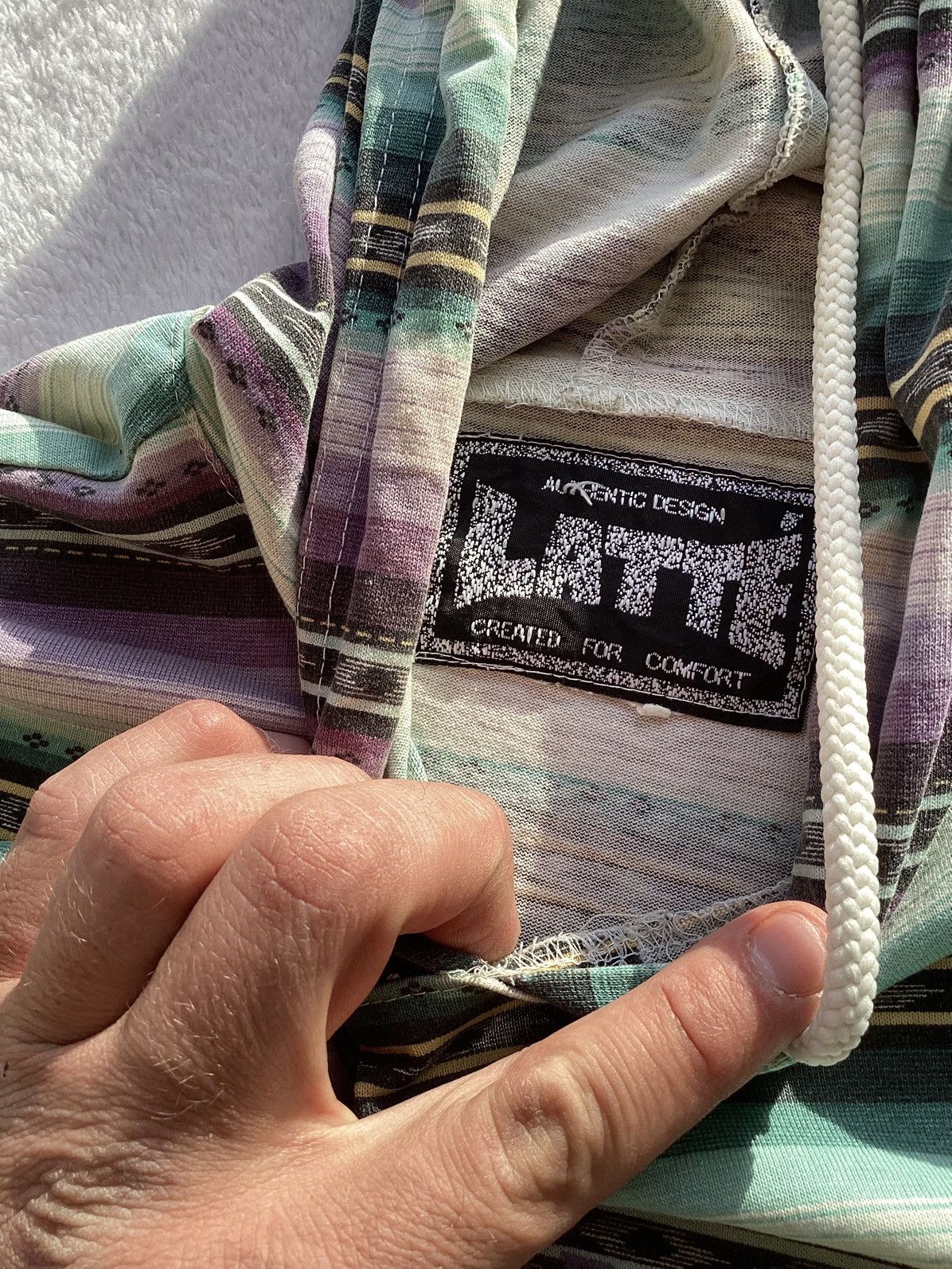 Other × Vintage Vtg 90s traditional Latte sport brand Aztec/native hoodie Size US M / EU 48-50 / 2 - 4 Thumbnail