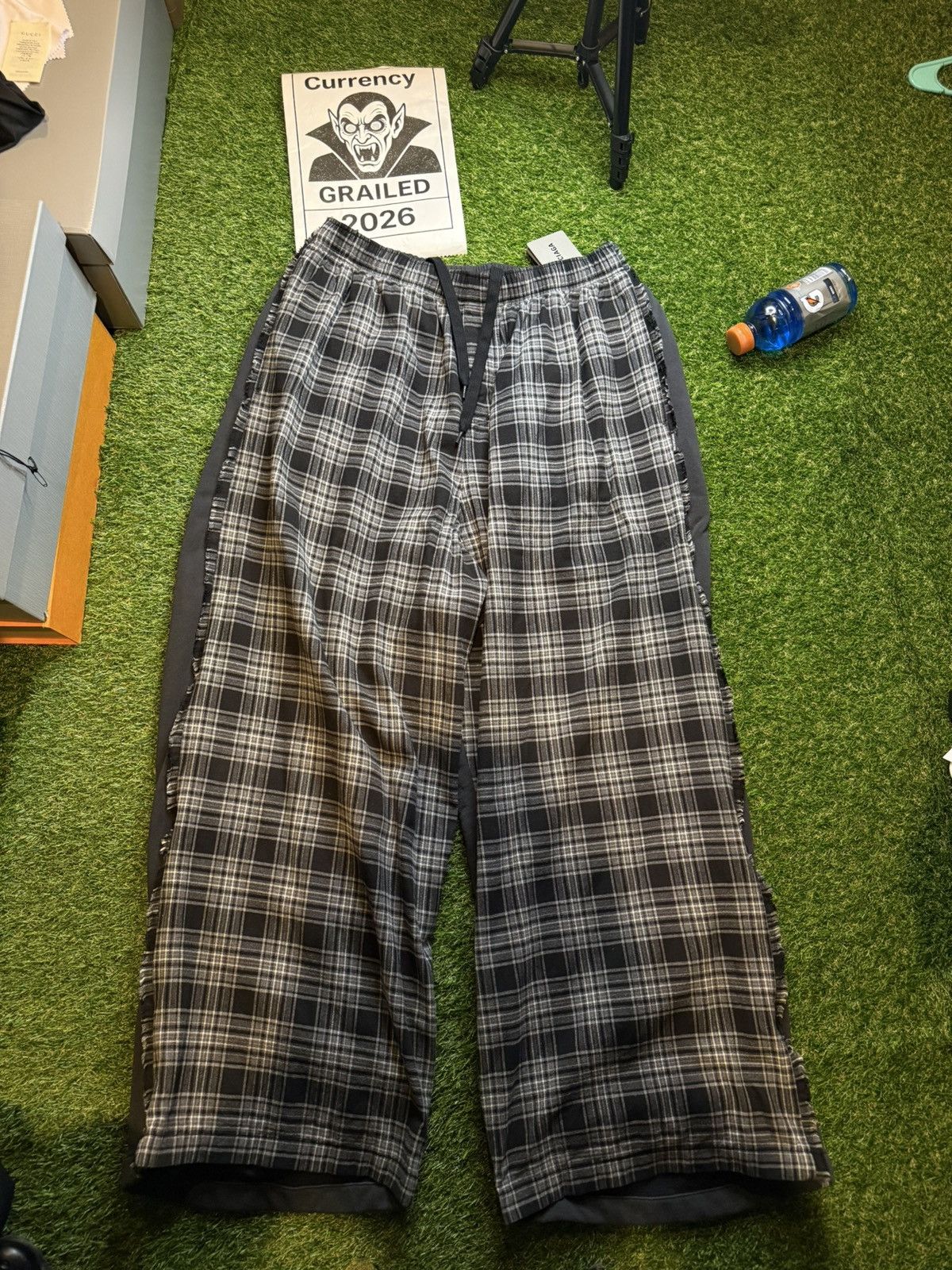 New Season Balenciaga Hybrid Large Fit Pants Flannel Pyjama
