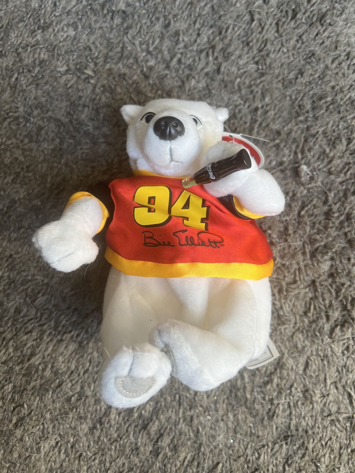 Coca Cola 1999 Coca-Cola NASCAR Bill Elliott Plush Size ONE SIZE - 1 Thumbnail