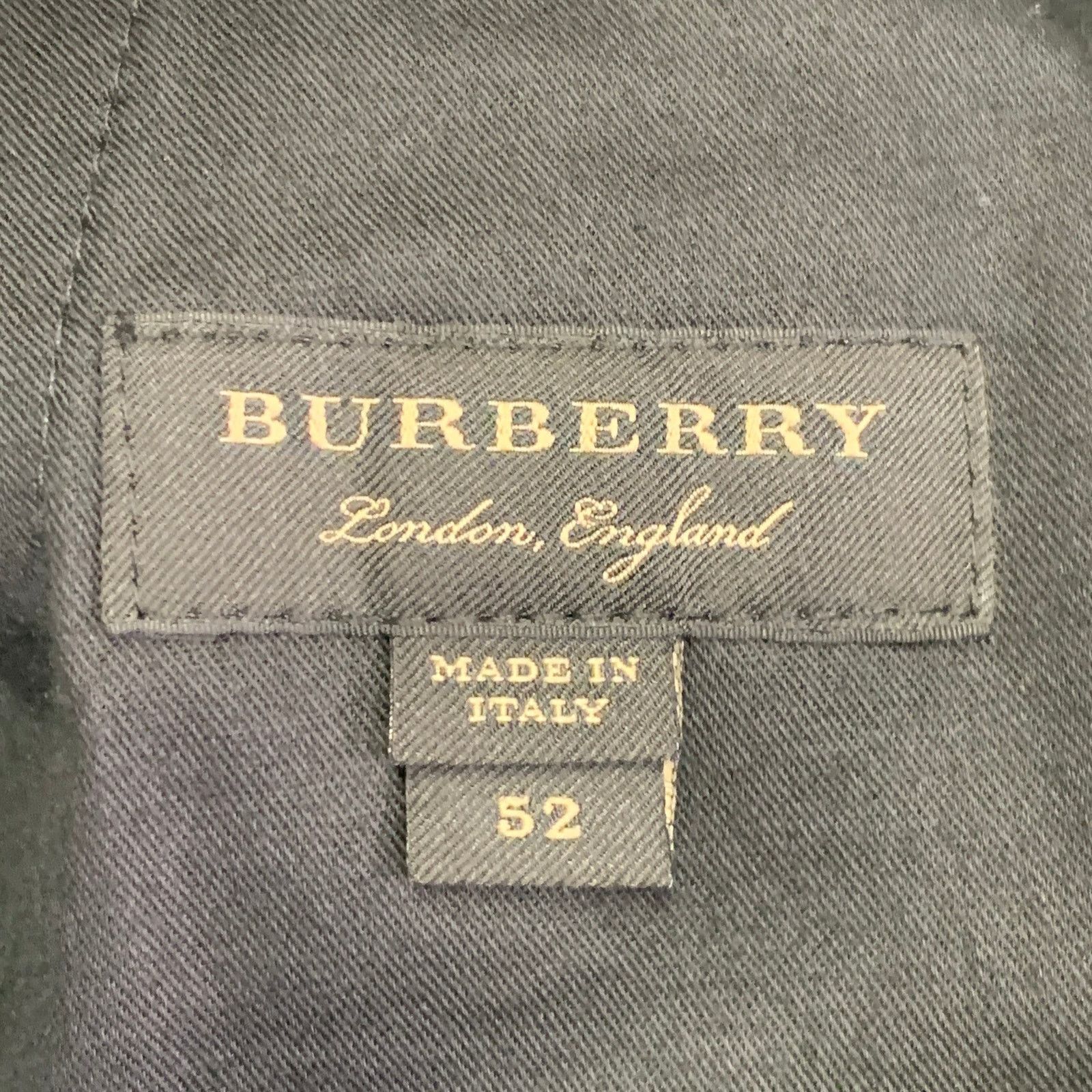 Burberry Black White Plaid Wool Mohair Side Tabs Tapered Dress Pants Size US 36 / EU 52 - 6 Thumbnail
