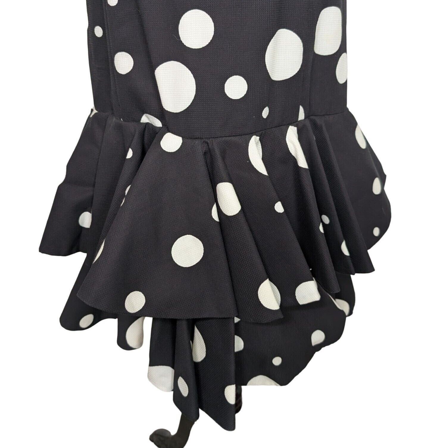 Other Vintage 80s Victor Costa Polka Dot Dress Womens Size 8 Black Size M / US 6-8 / IT 42-44 - 10 Thumbnail