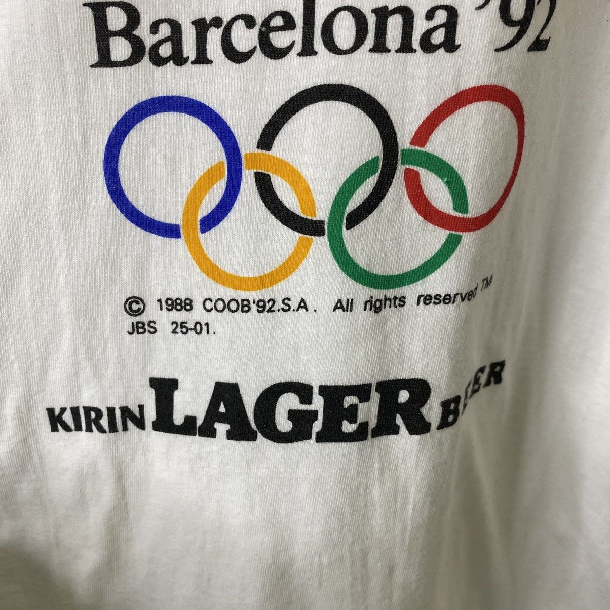 USA Olympics Vintage 1992 Barcelona Summer Olympics Tshirt Size US S / EU 44-46 / 1 - 3 Thumbnail