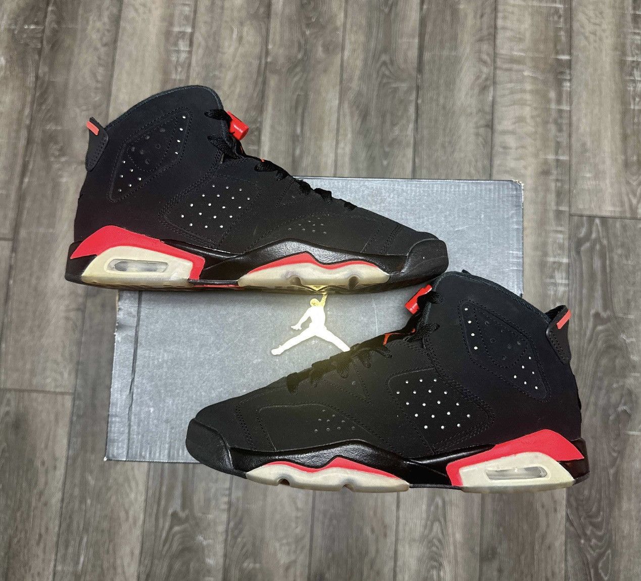 image of Air Jordan 6 Retro Gs 'infd' 2019 Shoes in Black, Men's (Size 7)