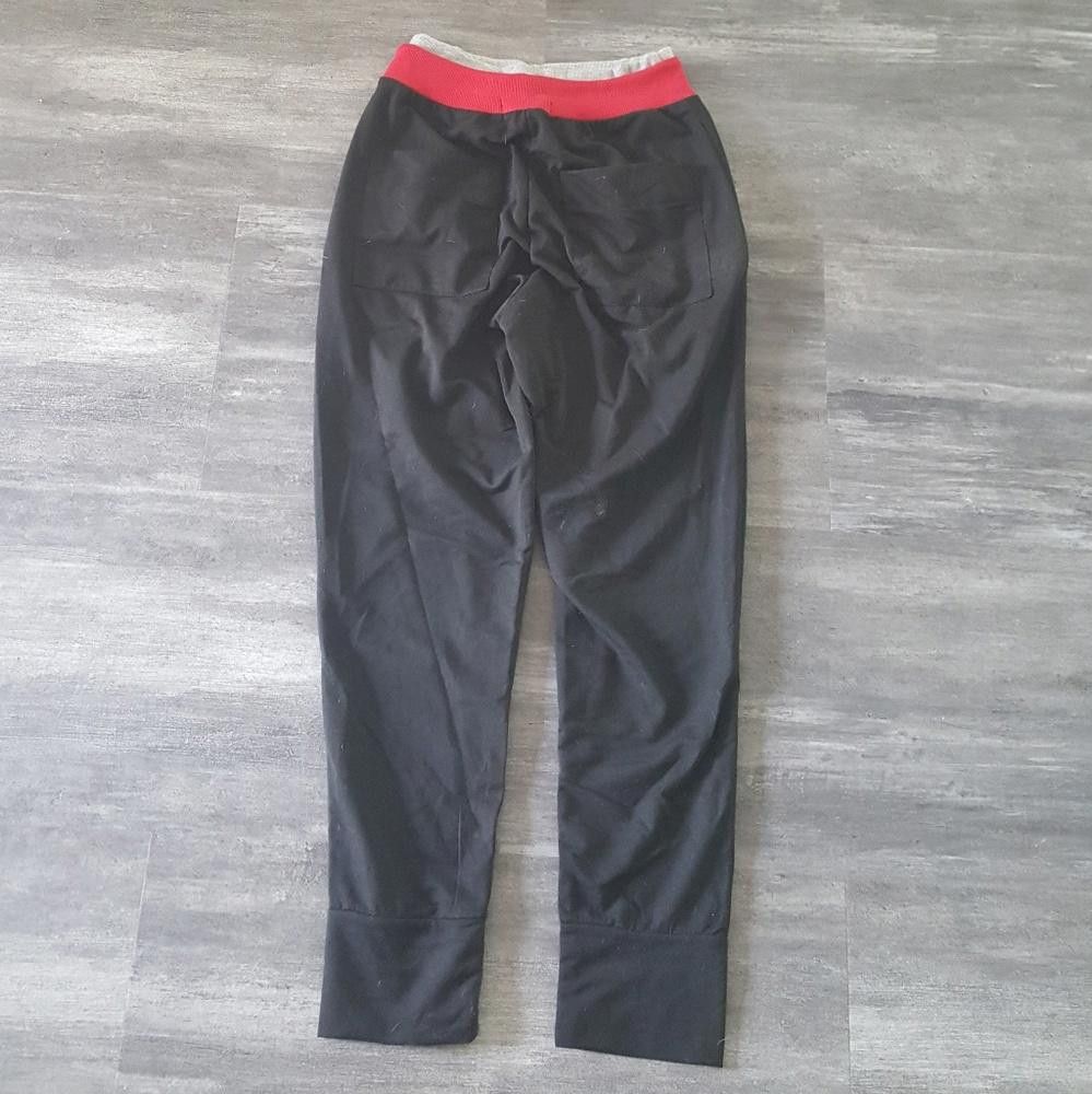 Designer Black Double Trim Harem Sweats Size 32" / US 10 / IT 46 - 2 Thumbnail