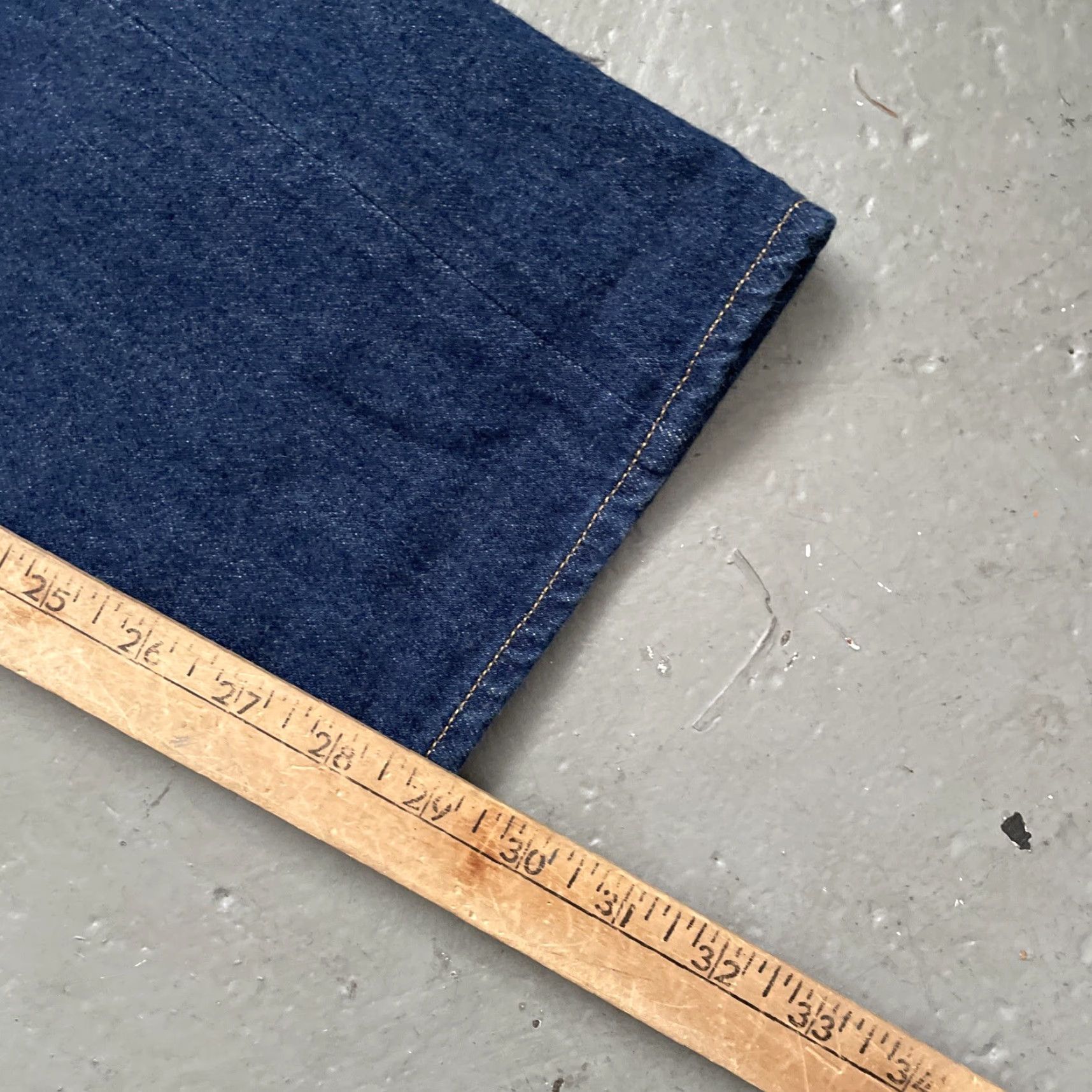 Denime VINTAGE Yaeca Jeans Indigo Denim Selvedge Fukubu Made In Japan 33 Jeans Mens Blue 90s Heritage Workwear Japanese (if 90s) Size US 33 - 4 Thumbnail