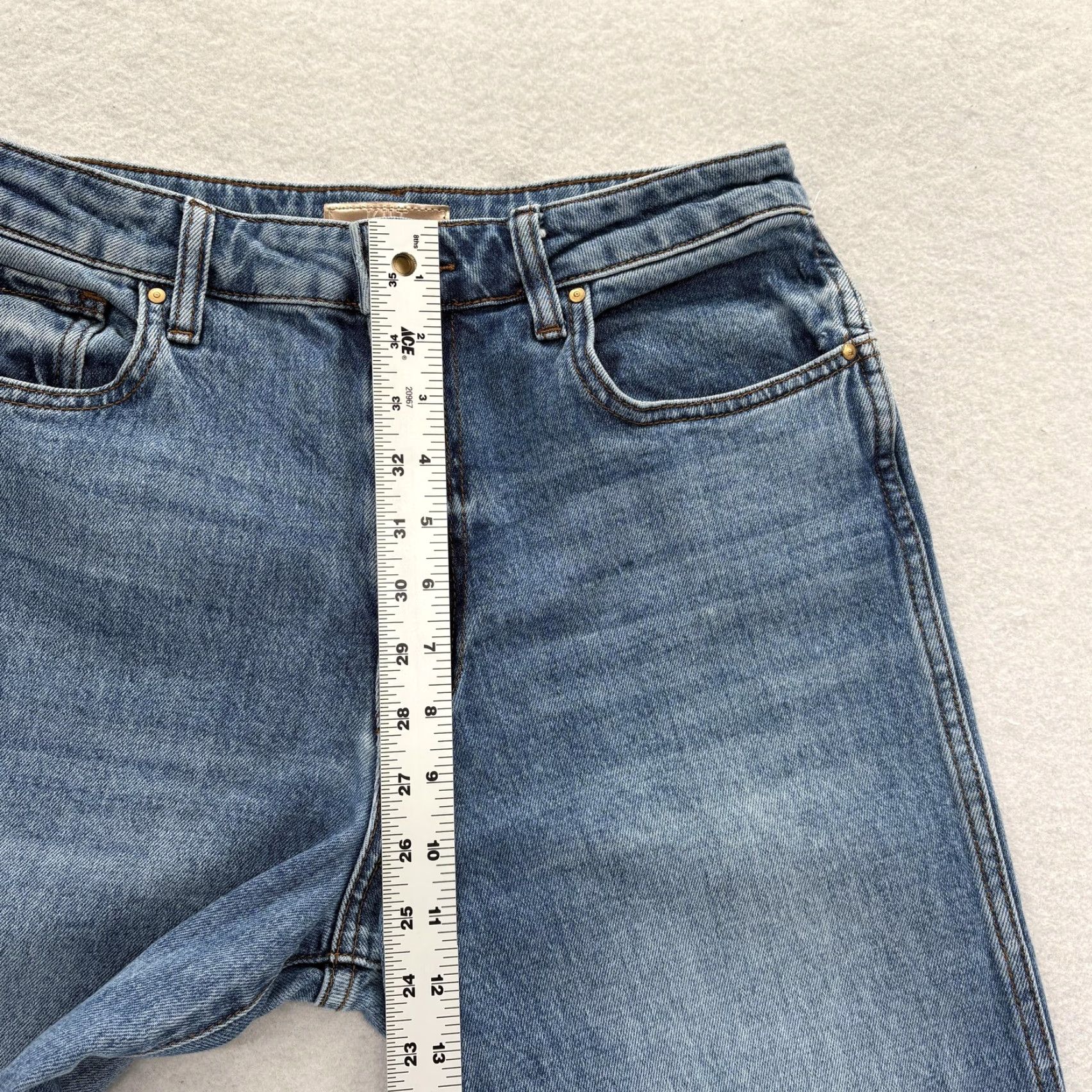 Vintage KUT From The Kloth Melissa Straight Jeans Womens 4 Blue Mid Rise Stretch Denim Size 27" / US 4 / IT 40 - 7 Thumbnail