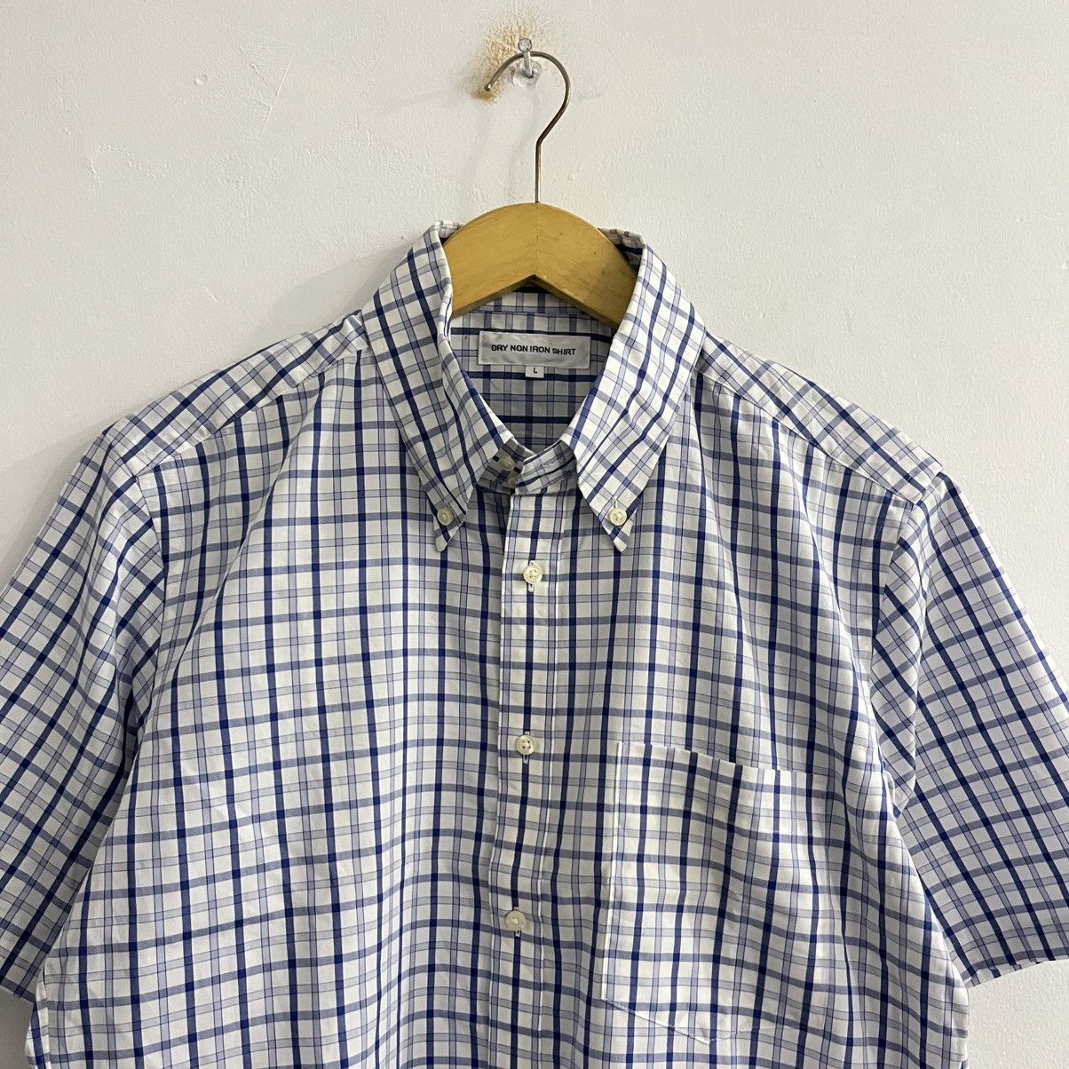Japanese Brand Uniqlo Gingham Small Plaid Boxy Cut Shirt Size US L / EU 52-54 / 3 - 2 Thumbnail