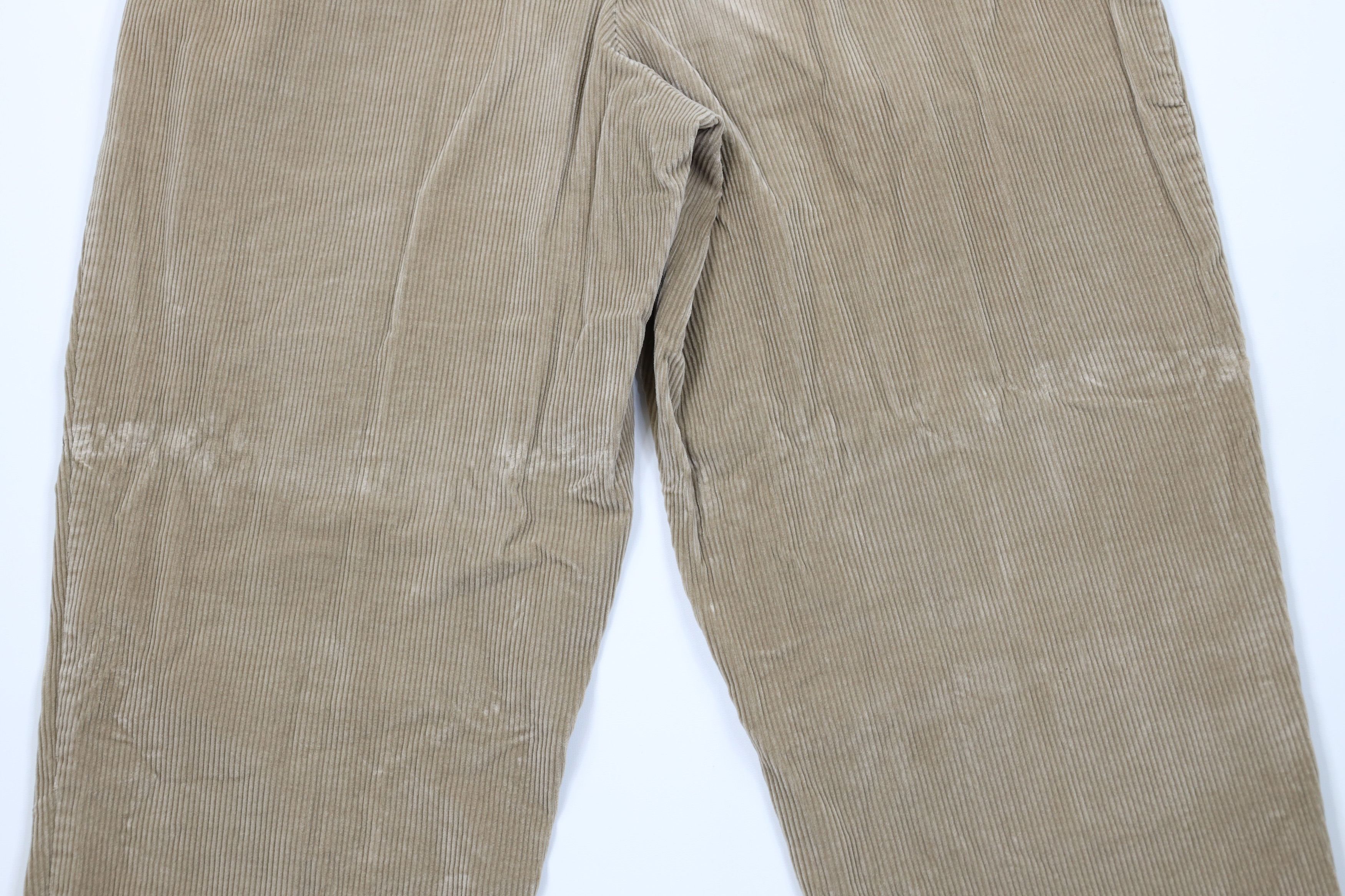 Eddie Bauer Vintage 90s Eddie Bauer Wide Leg Corduroy Chino Pants Beige Size US 38 / EU 54 - 12 Thumbnail