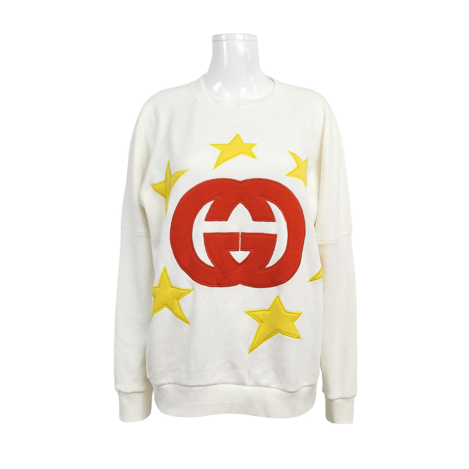 Gucci Gucci Interlocking G Star Crewneck Sweatshirt Size S Size US S / EU 44-46 / 1 - 1 Thumbnail